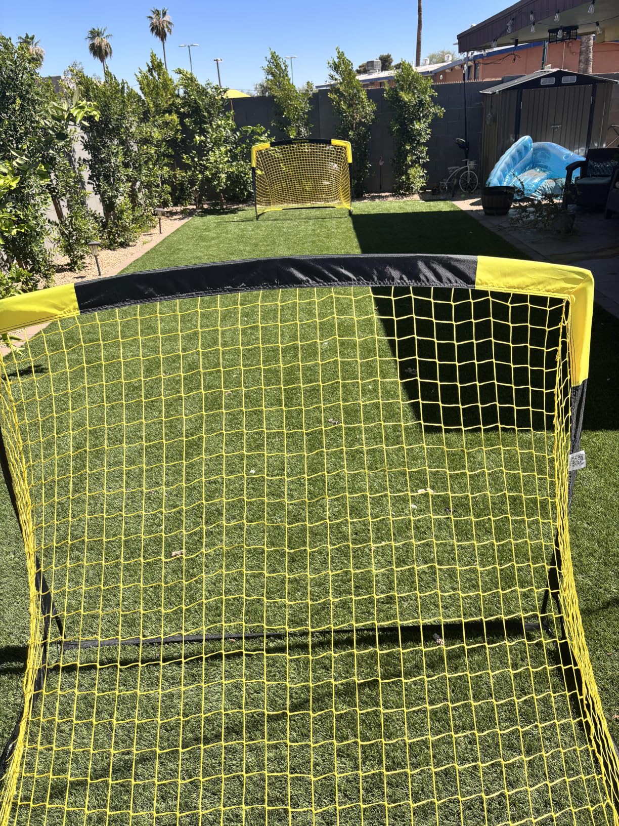 Happy Jump 7x5 FT & 5x3.6 FT Portable Soccer Goal for Youth Players Ages 6-14, Large-Frame Design Built for Long-Term Development, Easy Setup for Backyard, Park or School Training customer photo 1
