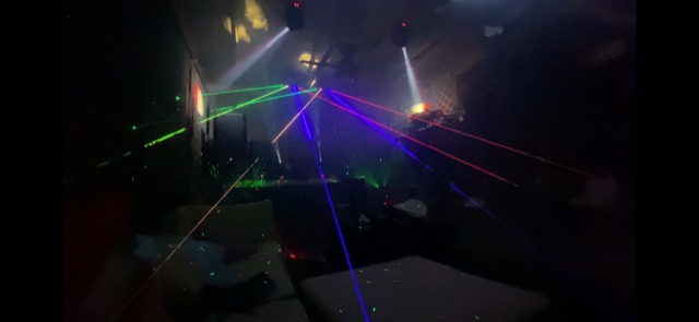 U'King Stage Laser Light, 5 Beam Sound Activated DJ Party Lights RGBYC LED Music Projector with Remote Control DMX for Dancing Birthday Bar Pub Stage customer photo 1