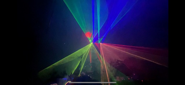 U'King Stage Laser Light, 5 Beam Sound Activated DJ Party Lights RGBYC LED Music Projector with Remote Control DMX for Dancing Birthday Bar Pub Stage customer photo 2