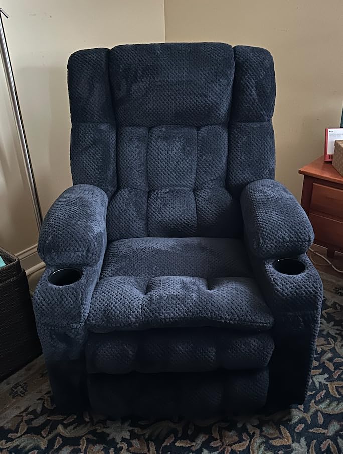 MCombo Dual Motor Power Lift Recliner Chair for Elderly, Massage Heat 7890 | Zero Gravity Lift Chair, Infinite Position, Lay Flat, USB Ports, Cup Holders, FSC, OEKO-TEX, Fabric (Medium, Mocha) customer photo 1