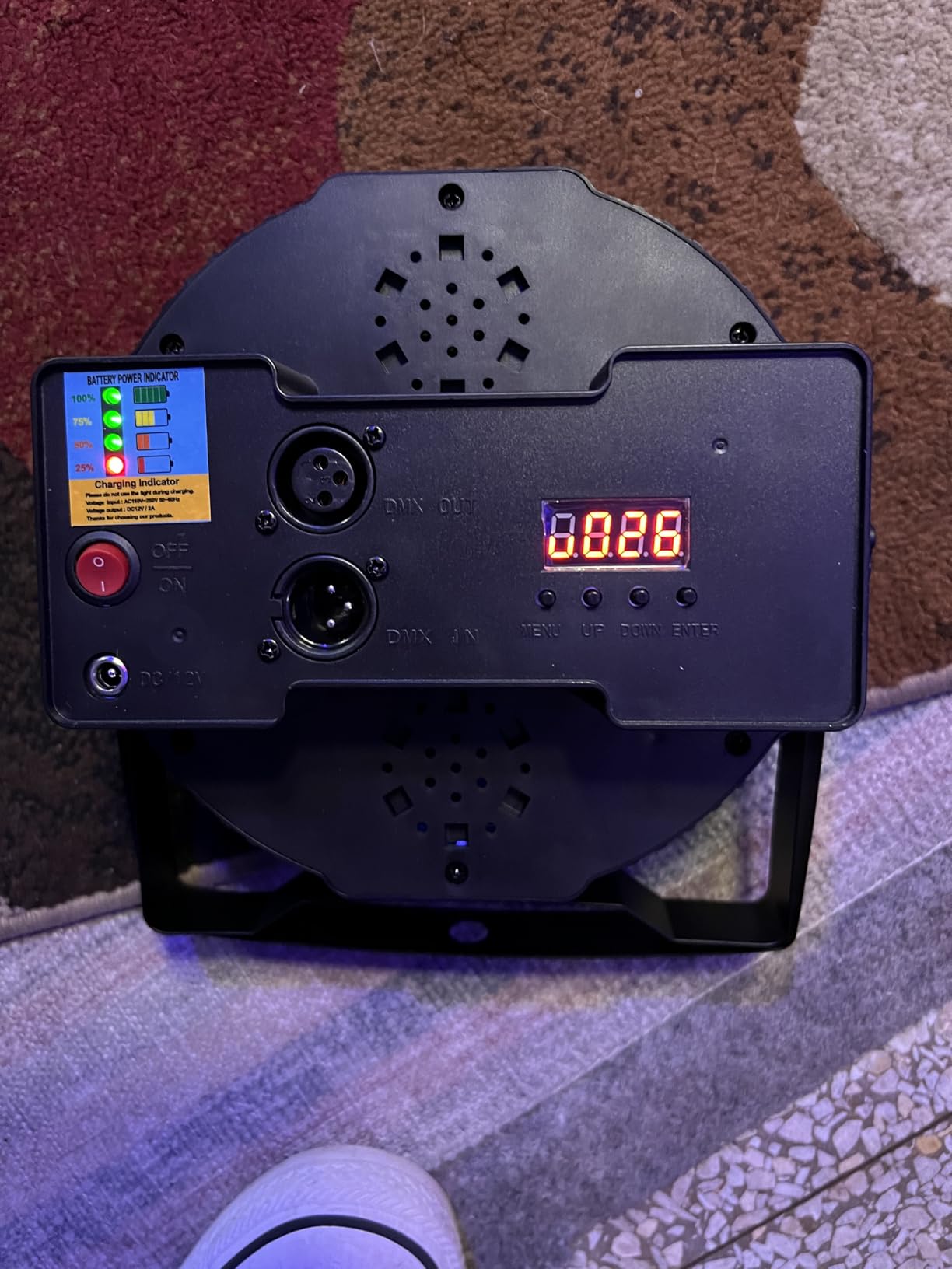 Rechargeable Par Lights, RGBW LED Uplights Battery Powered Stage Light, HOLDLAMP Par Can DJ Lights Sound Activated with Remote & DMX Control for Festival Party Event Wedding Bar. customer photo 2