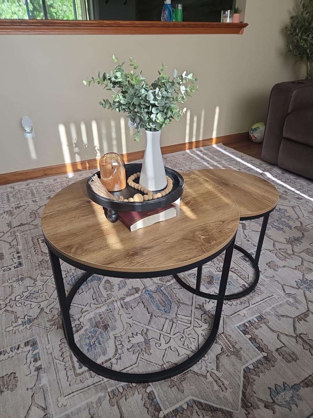 befbee 8x10 Area Rugs for Living Room, Washable Vintage Non Slip Rug Brown | Soft Throw Rugs with Low Pile Thin Stain Resistant Carpet for Dining Room Bedroom Home Office Decor 8'x10' customer photo 1