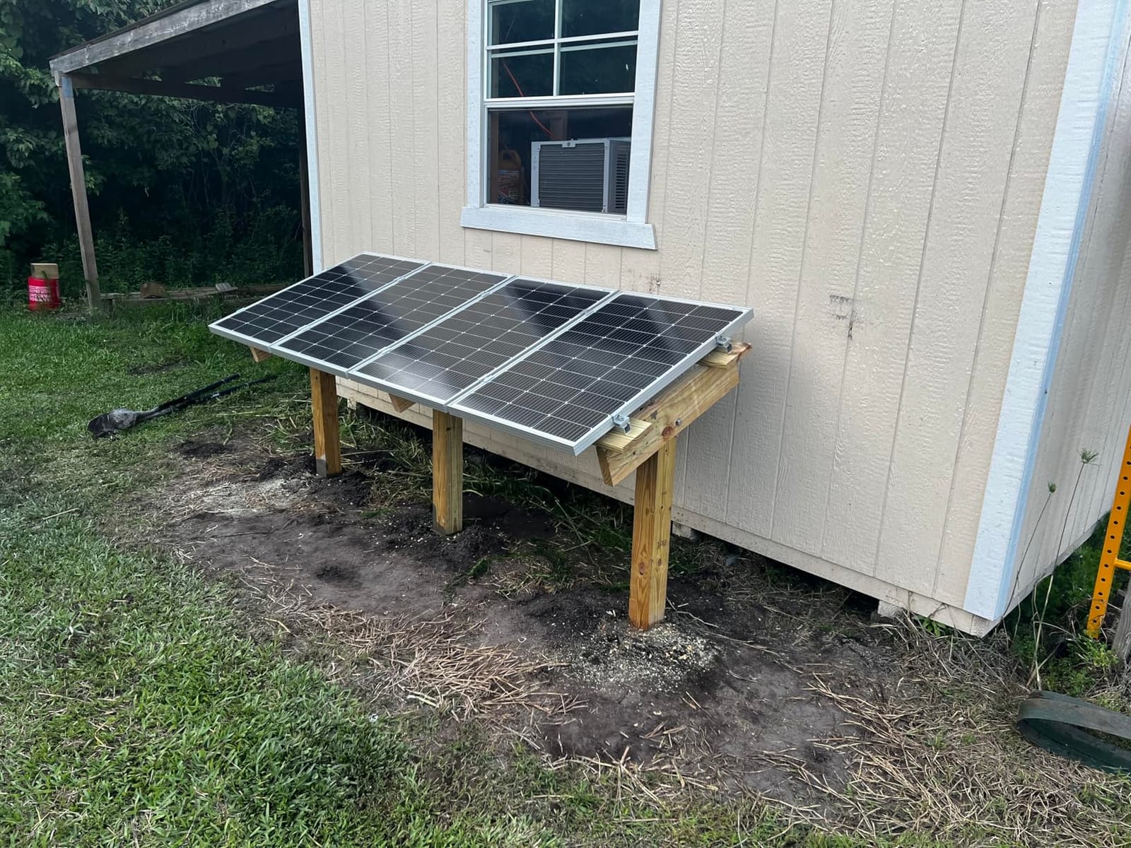 ECO-WORTHY 400 Watt 12 Volt Premium Solar Panel Kit: 4pcs 100W Solar Panel + 40A MPPT Charge Controller + Bluetooth Module + Mounting Z Brackets, 400W 12V Solar Power Off Grid System for Home, RV, Boat customer photo 1