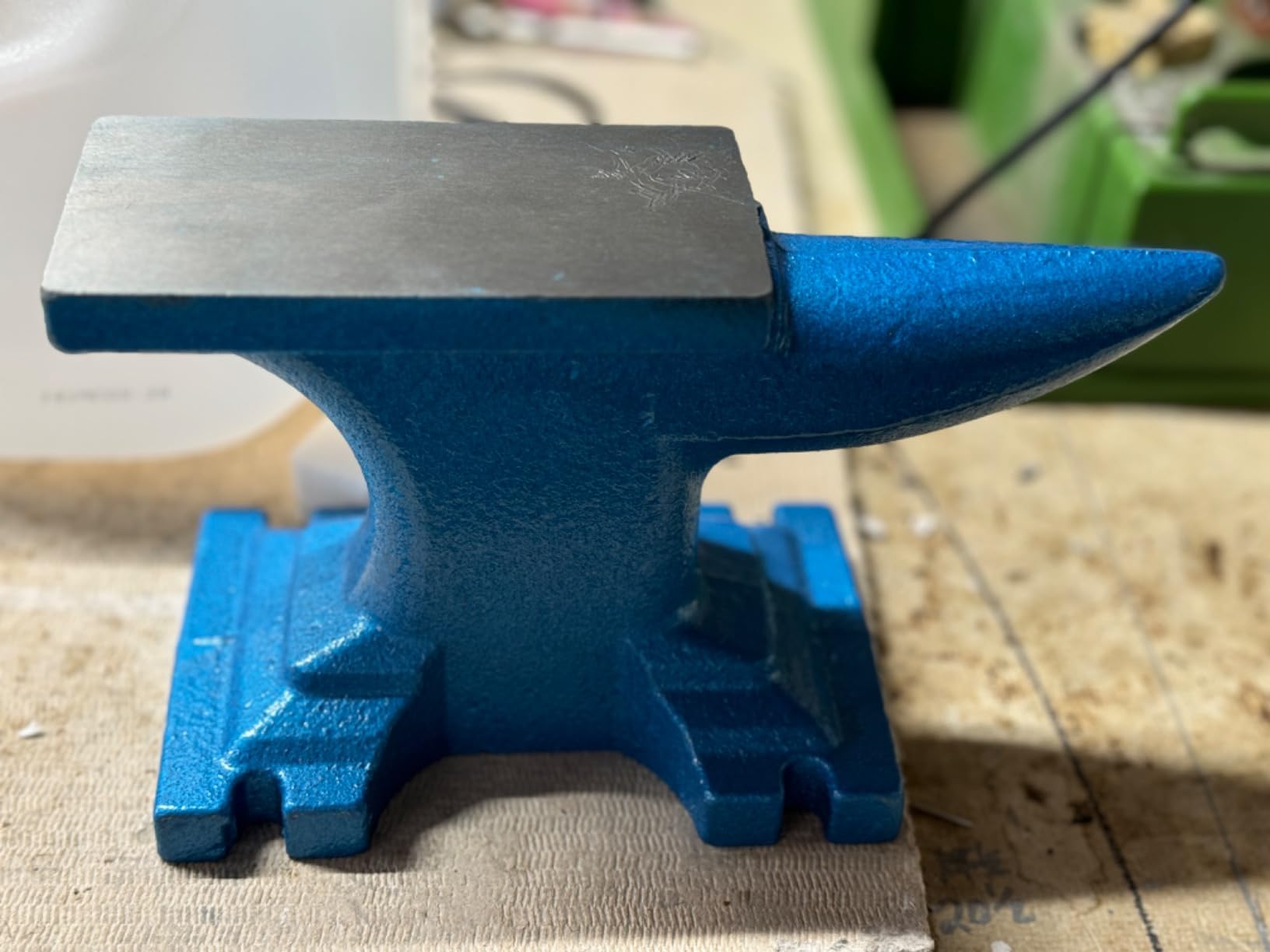 HimaPro Single Horn Anvil for Blacksmith Blue - Cast Iron Anvil- A Wonderful Tool for Blacksmithing and Metal Stamping (55 LBS) customer photo 1