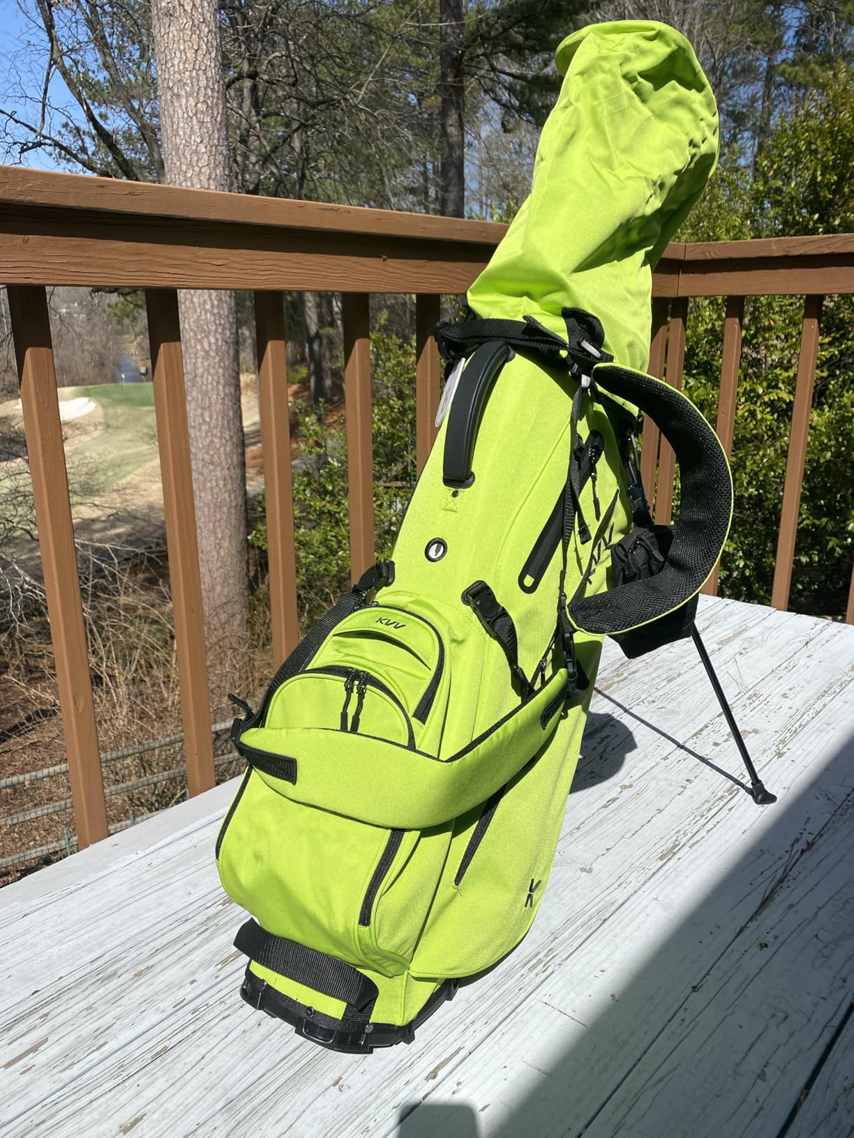 KVV Lightweight Golf Stand Bag with 7 Way Full-Length Dividers, 5 Zippered Pockets, Automatically Adjustable Dual Straps customer photo 1