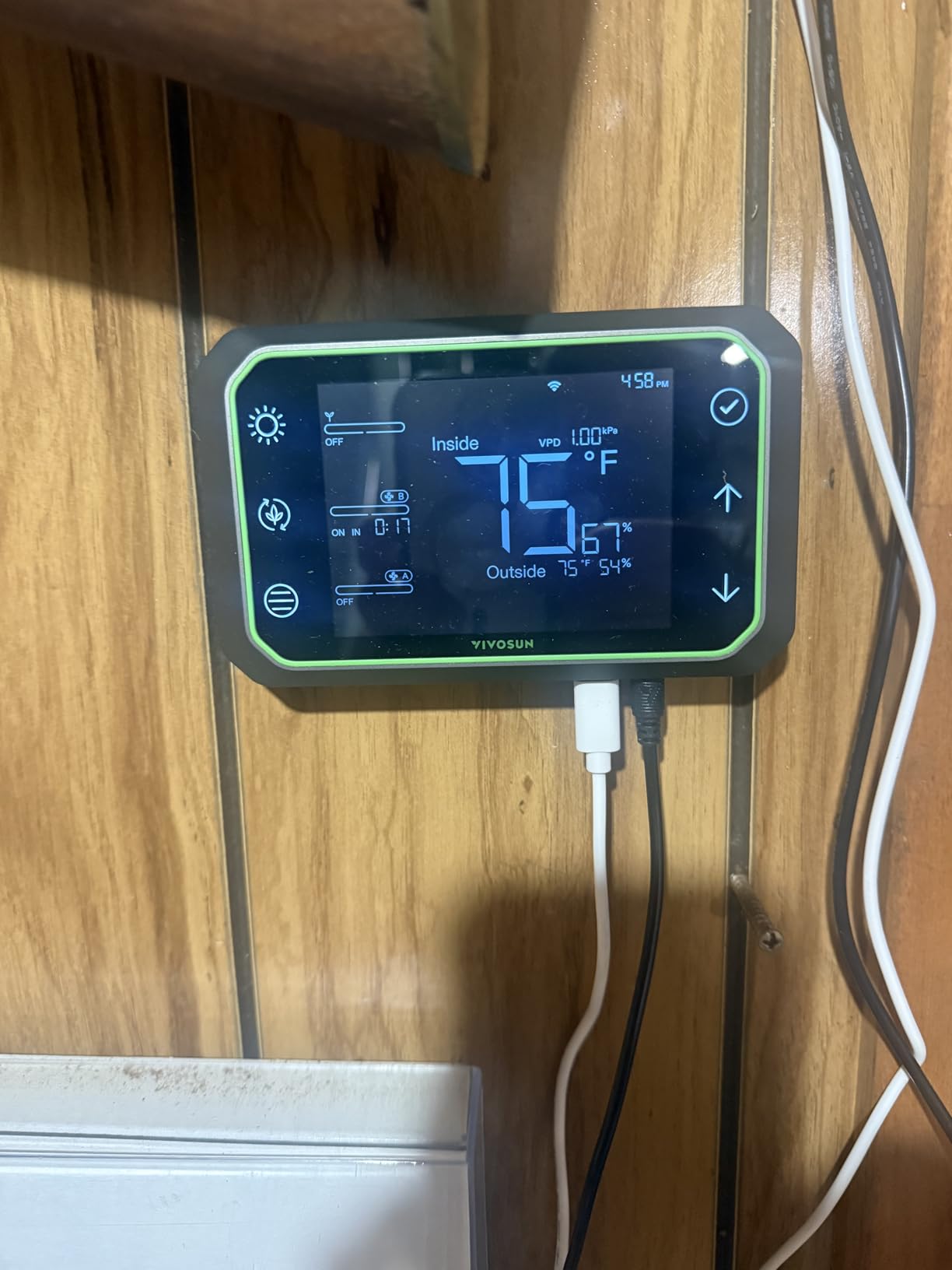 VIVOSUN E42A+ GrowHub Environmental Controller for Grow, Smart APP Control | Temperature, Humidity, VPD, Timer, Cycle, Schedule Controls, Cooling Ventilation Lighting Program, Smart WiFi-Controller customer photo 1