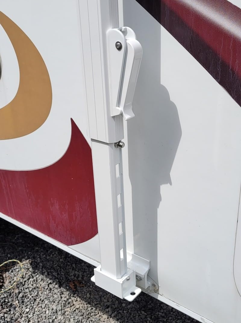 YESCAMP Manual RV Awning Complete Kit Retractable Camper Awning for RV or Trailers RV Roll Out Awning for Camper or 5th Wheel, Travel Trailers, Toy Haulers, Motohome (18Ft, Black Frame, Black Fade) customer photo 2