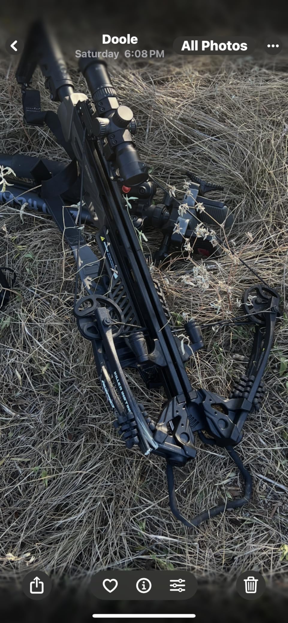 Killer Instinct Rapid 420 Crossbow - 420 FPS High-Speed Hunting Crossbow with 4x32 Scope, Rope Cocker, Arrows, Quiver & Rail Lube customer photo 1