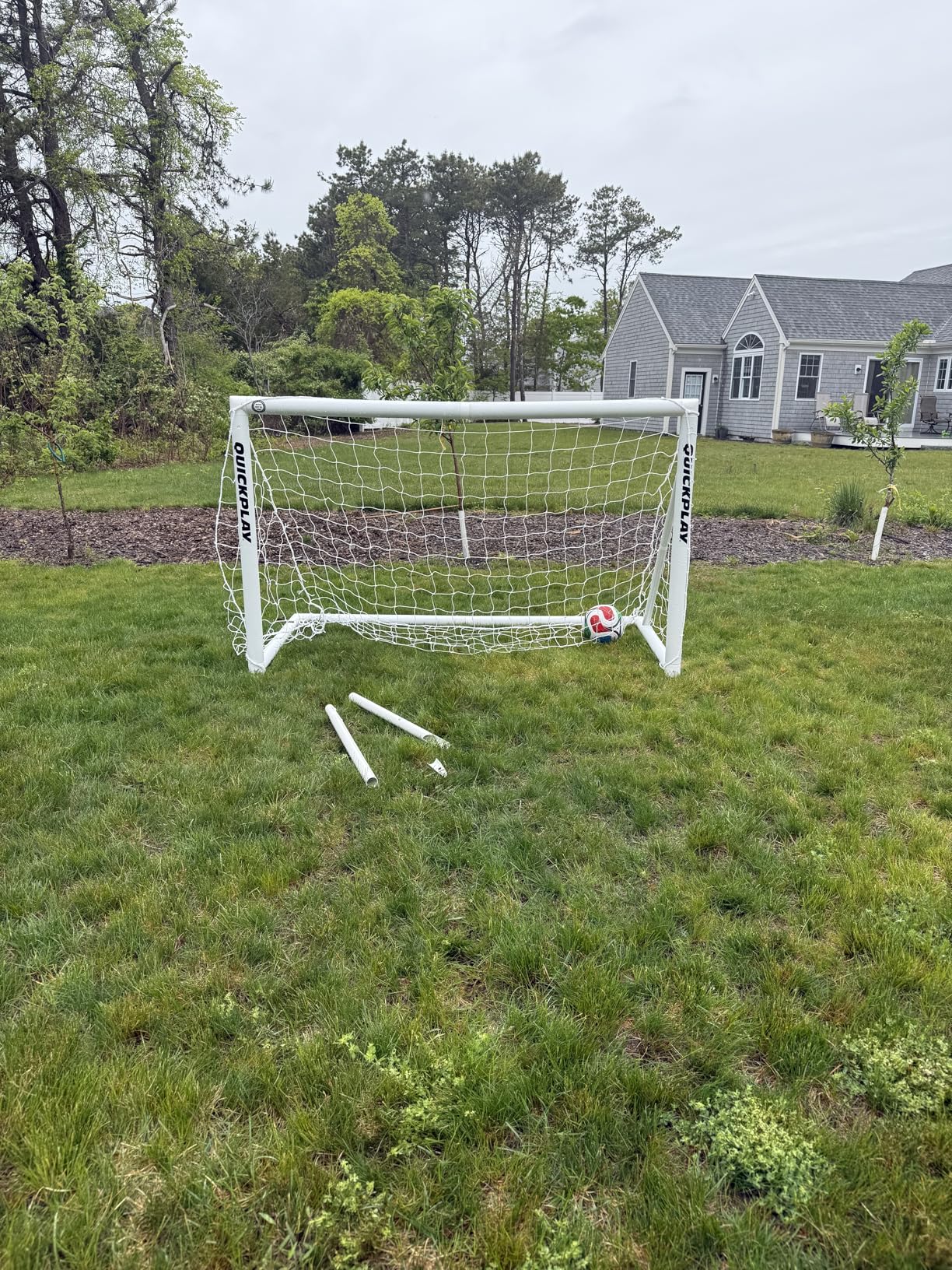 QUICKPLAY Q-Fold Soccer Goal | 30-Second Folding Design for Easy Setup | Portable & Weatherproof uPVC Soccer Goal for Backyard customer photo 1