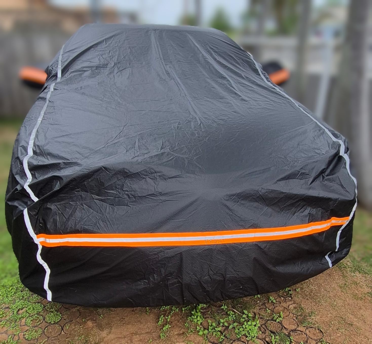 Car Cover Waterproof All Weather, 6 Layers Car Covers for Automobiles, Full Exterior Cover with Zipper, Outdoor Sun UV Rain Snow Wind Protection, Fit for 185