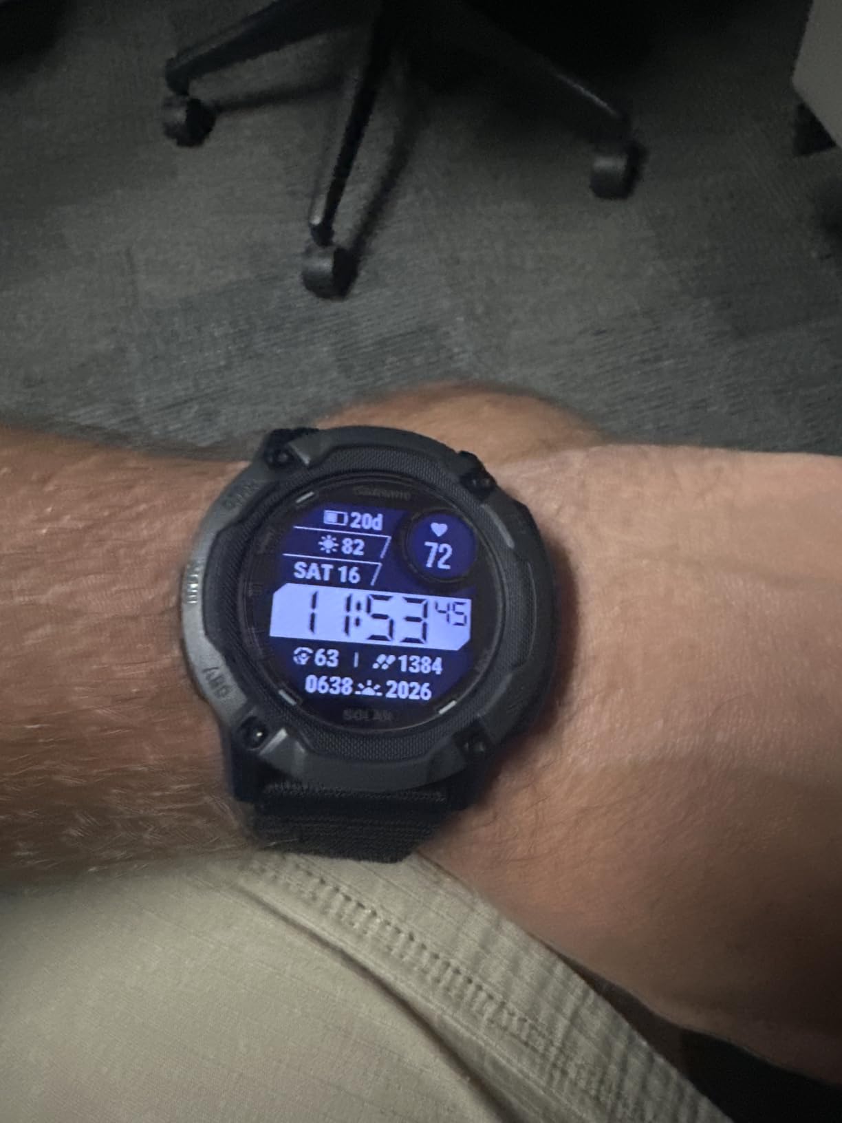 Garmin Instinct® 2X Solar, Rugged Outdoor Smartwatch, 50mm, Graphite customer photo 1