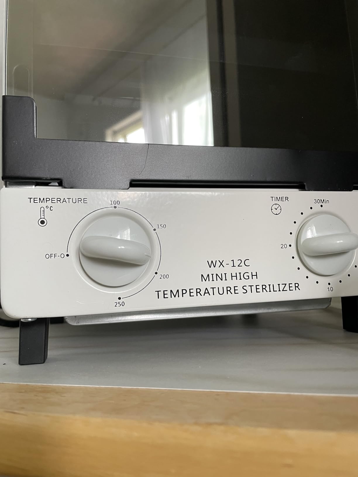 Sterilizer for Nail Tools, 12L Multifunctional High Temperature Cleaning Dry Box Stainless Steel with Temp Control, Timer, 2 Stainless Trays, Tweezer Sterilizer, Nail Salon Equipment, 110V 1000W customer photo 2