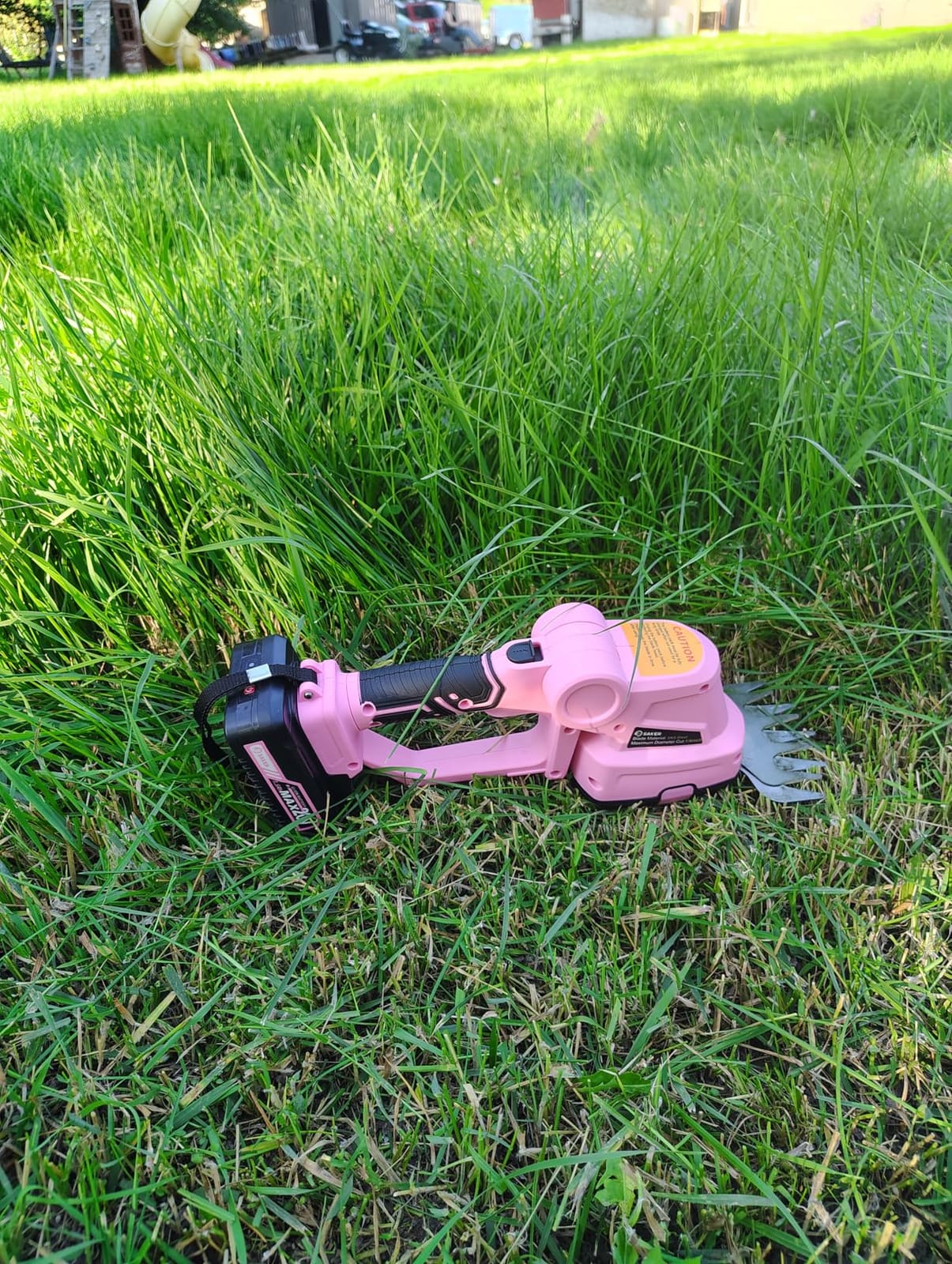 Saker 20V Cordless Hedge Trimmer, 2 in 1 Bush Trimmer with 2 Battery, Electric Shrub Trimmer Grass Shears customer photo 2