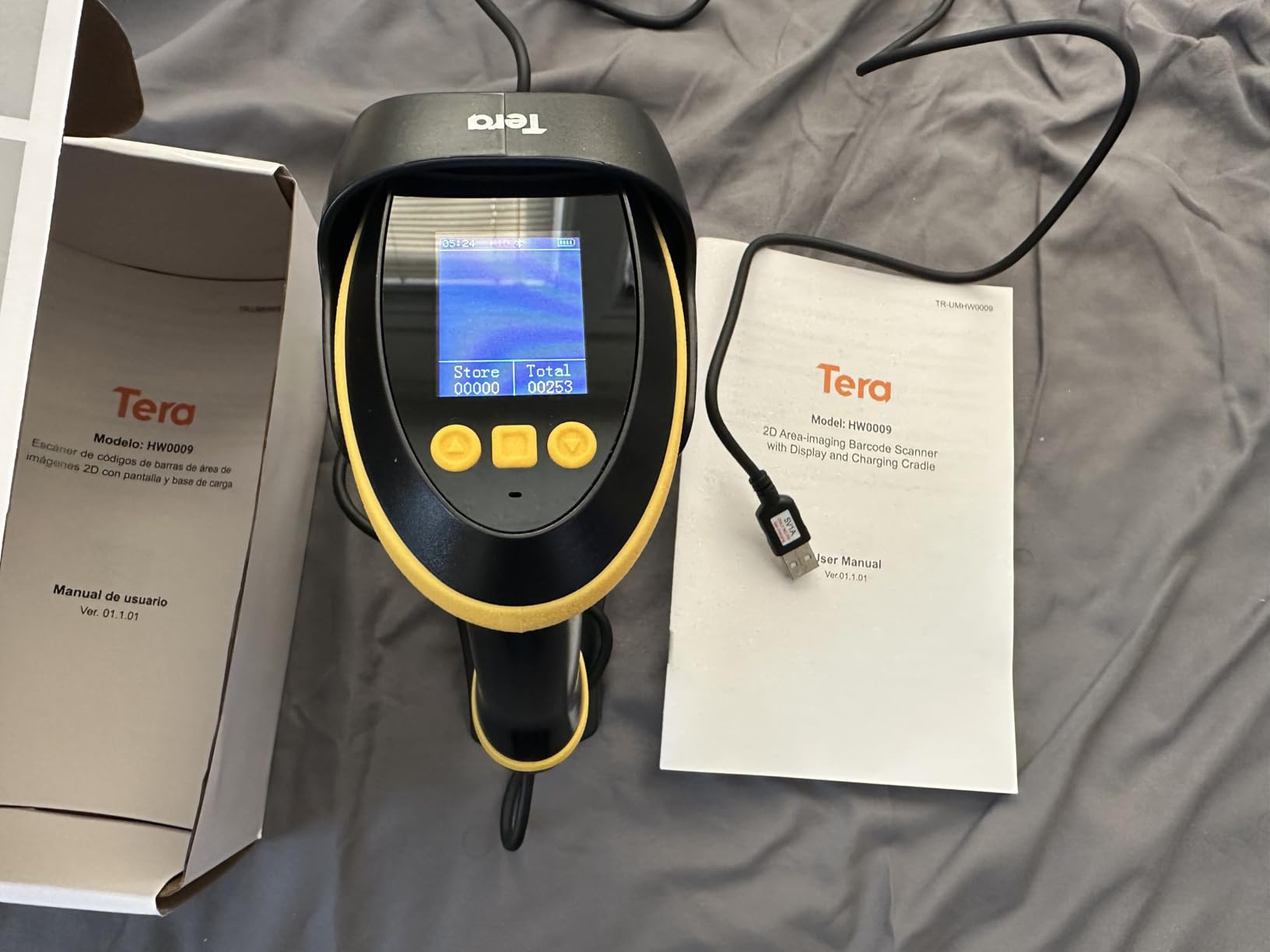 Tera Barcode Scanner Wireless with Screen: Pro Version 1D 2D QR with Setting Keypad customer photo 2