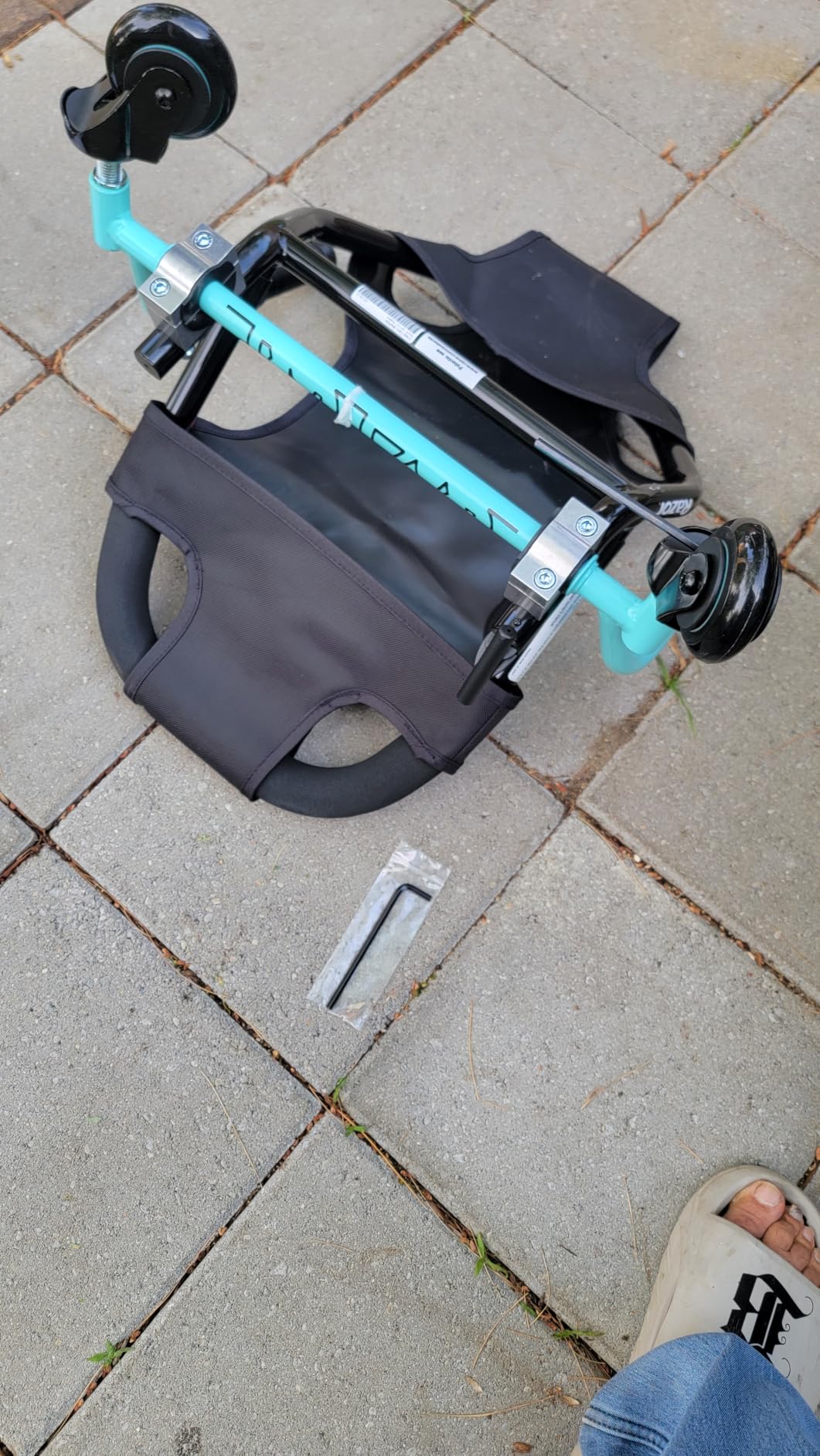 Crazy Cart Shuffle Go Kart | Manual Drift Cart (Black/Teal) customer photo 2