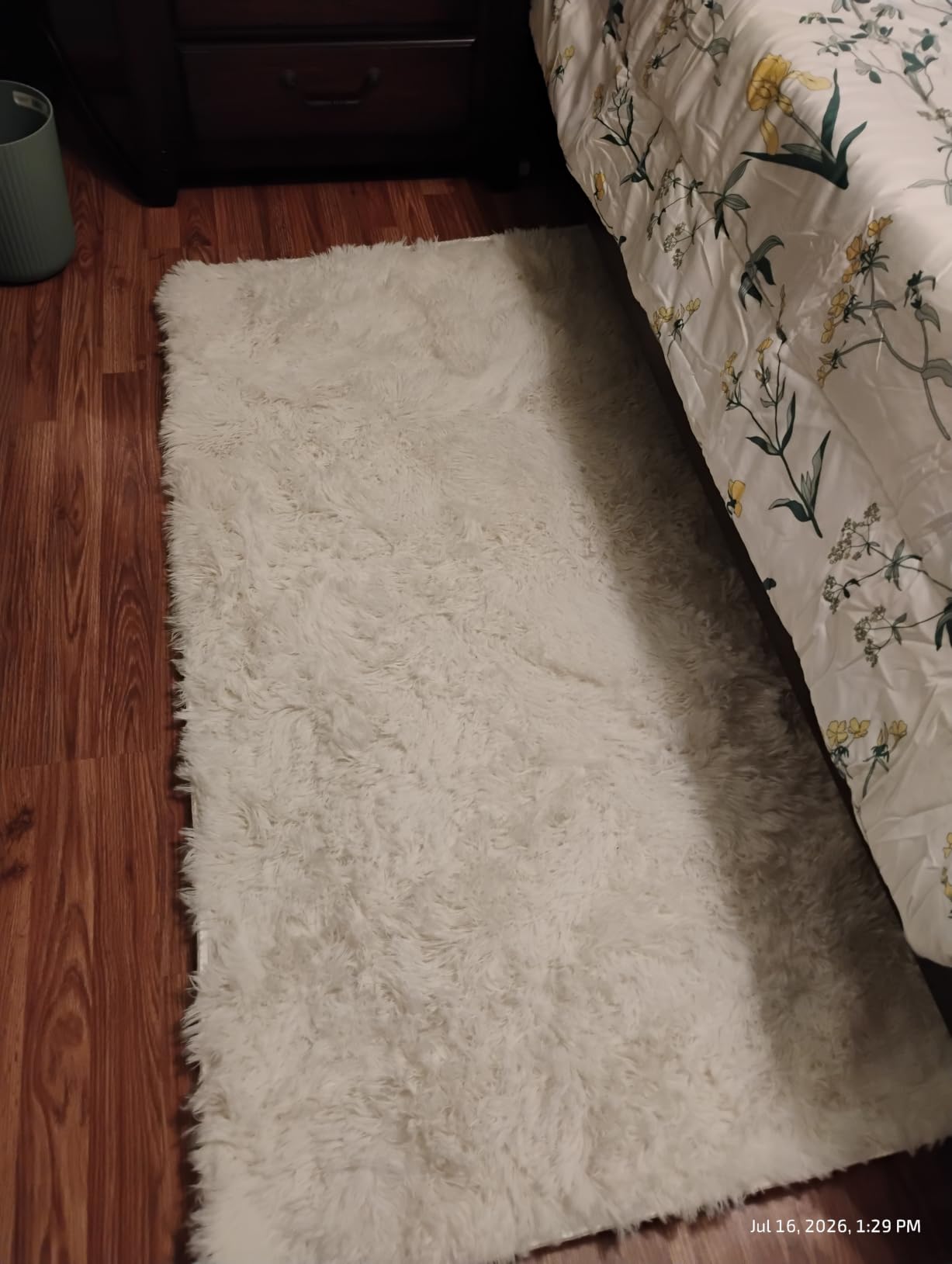 Washable 4x6 Rainbow Fluffy Shag Rug for Girls Bedroom Kids Playroom | Plush Shaggy Area Rug for Nursery, Dorm Room, Non Slip Floor Carpet customer photo 2