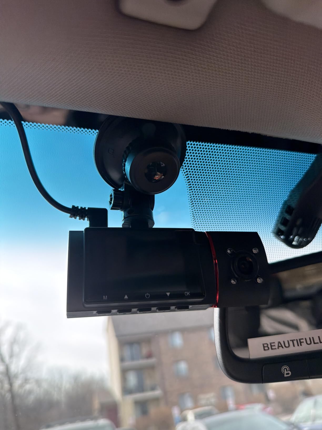Dual Dash Cam Front and Inside with 64GB Card, 1080P Dash Camera for Cars | Milerong X25 Dashcam with Night Vision, Loop Recording, G-Sensor, 24H Park Monitor, Inside Car Camera for Uber/Lyft/Taxi Driver customer photo 1
