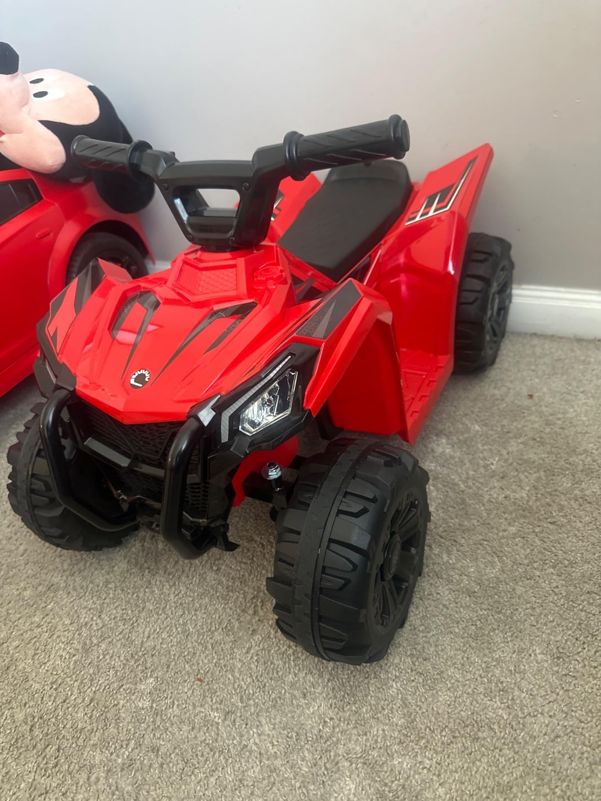 Best Choice Products 6V Kids Ride On Toy, 4-Wheeler Quad ATV Play Car w/ 1.8MPH Max Speed, Treaded Tires, Rubber Handles, Push-Button Accelerator - Black customer photo 1