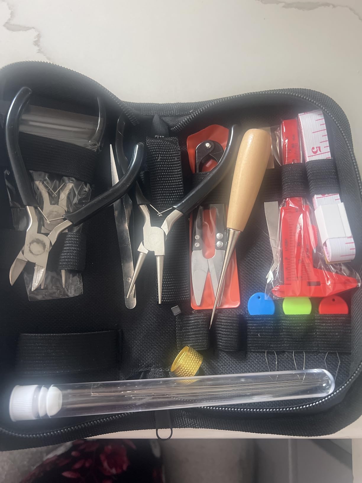 Giwaelro Jewelry Making Kit for Adults with Pliers, Wires, Findings, Necklace Chains, Magnifier and Storage Bag customer photo 1