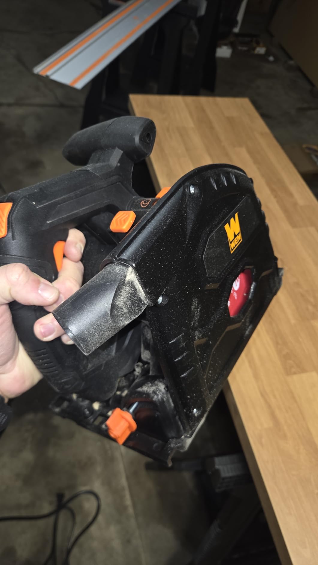 WEN 7.25-Inch Track Saw, Variable Speed (CT1274), Corded Electric customer photo 1