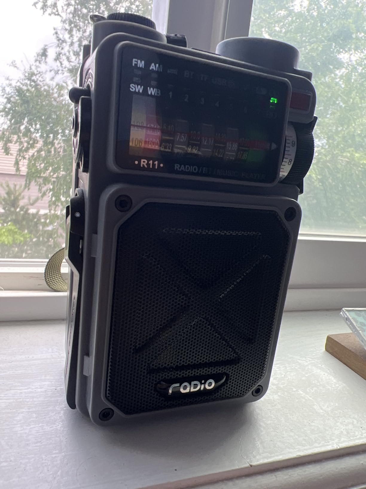 Emergency Radio Hand Crank Solar - NOAA/AM/FM Shortwave Radio for Camping | Bluetooth Speaker, TF Playback, Solar Powered, Hand Crank, Flashlight, SOS Alarm, Weather Alert, Phone Charger for Power Outage customer photo 1
