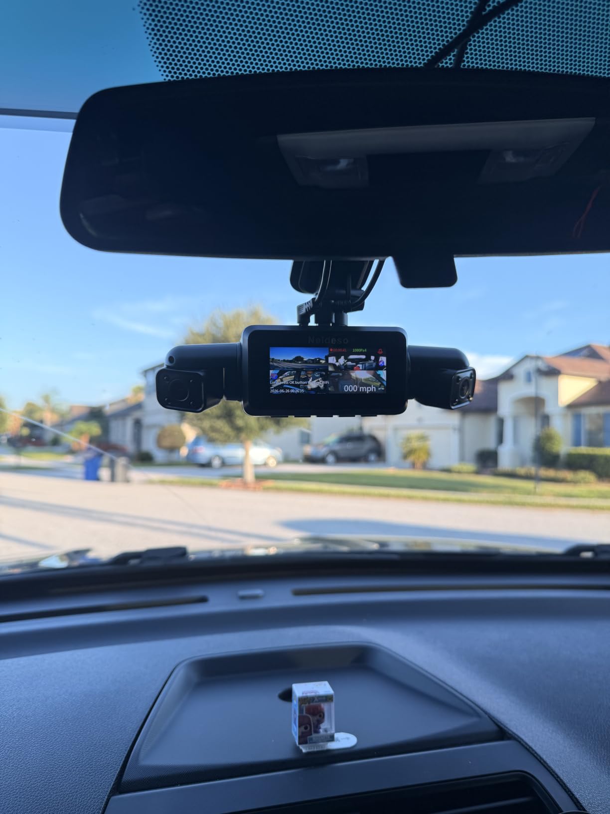 360 Dash Cam Front and Rear Inside, 4 Channel Dash Camera for Car | Free 128GB Card, 5GHz WiFi, 4K Dashcam, GPS, Night Vision 3.0, Voice Control, G-Sensor, OTA Upgrade, 24H Parking Mode(N300) customer photo 2