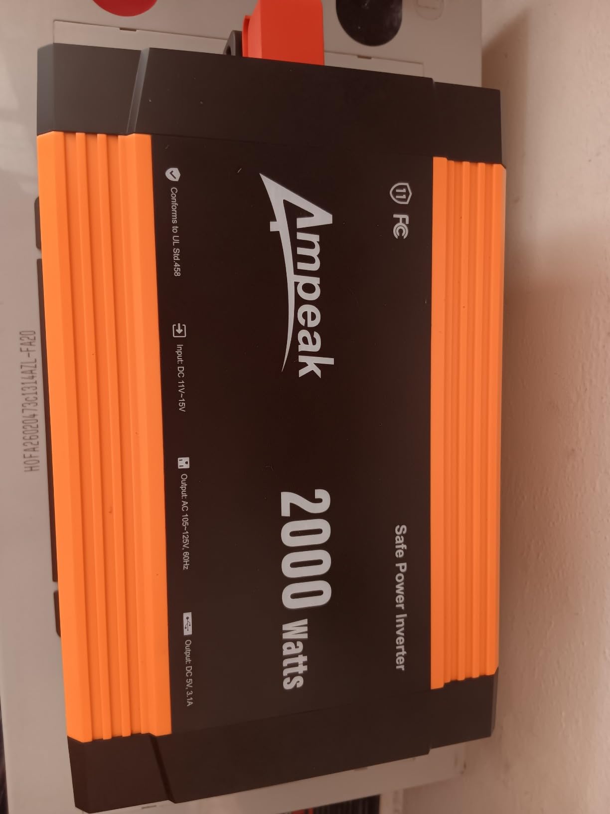 Ampeak 2000W Power Inverter, Remote Controller, 89% Efficiency | 4000W Surge, 3 AC Outlets, Dual USB, LCD Display, 52dB, 11 Protections, for Truck RV Car Camping customer photo 2