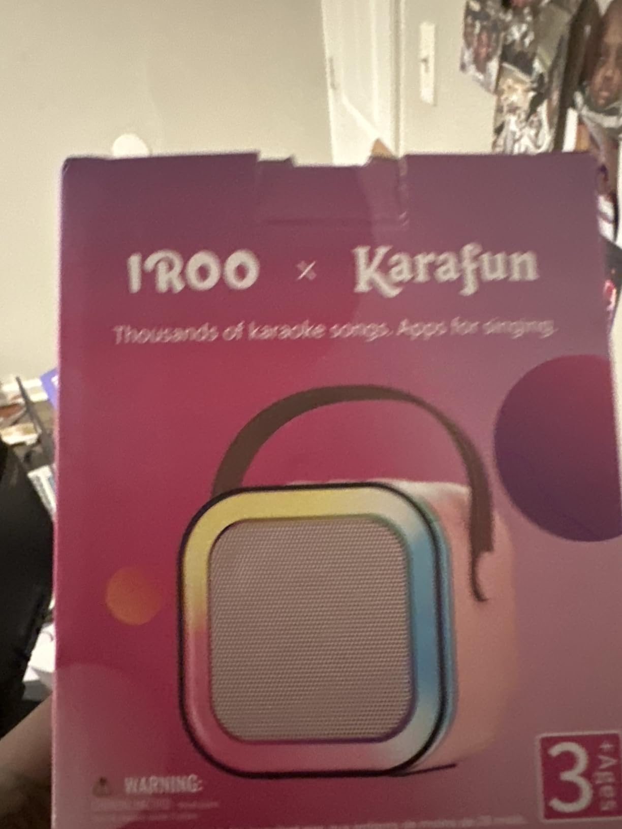 IROO Mini Karaoke Machine for Kids, 2026 TOP Toys Birthday Gifts Ideas for Girls Ages 4, 5, 6, 7, 8, 9, 10, 12+ Years Old, Portable MP3 Player with 2 Wireless Mics for Family Home Party customer photo 2