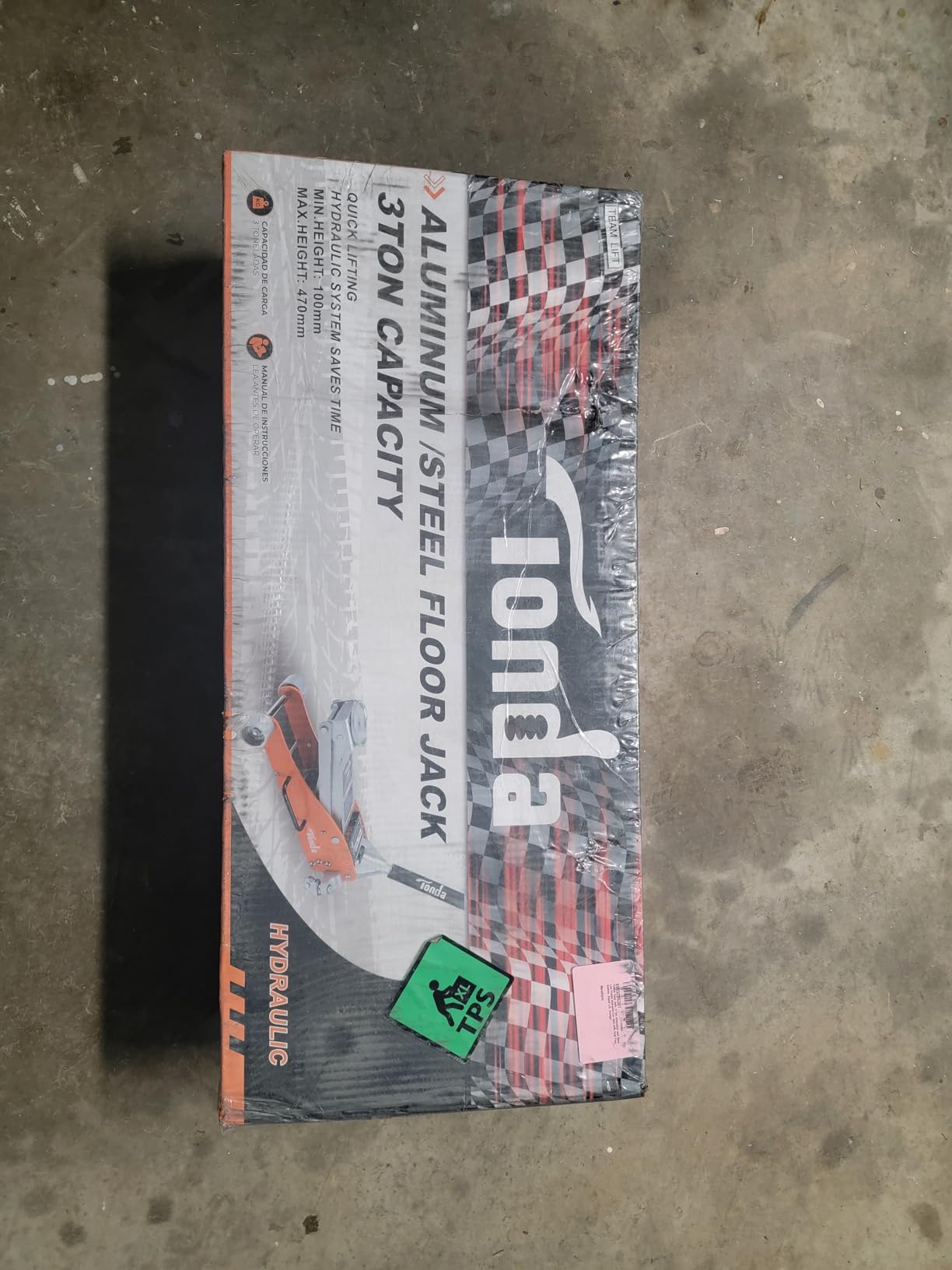 TONDA Floor Jack, 3 Ton Aluminum and Steel Low Profile Hydraulic Car Jack with Dual Pump System, Rapid Lift, Orange customer photo 2