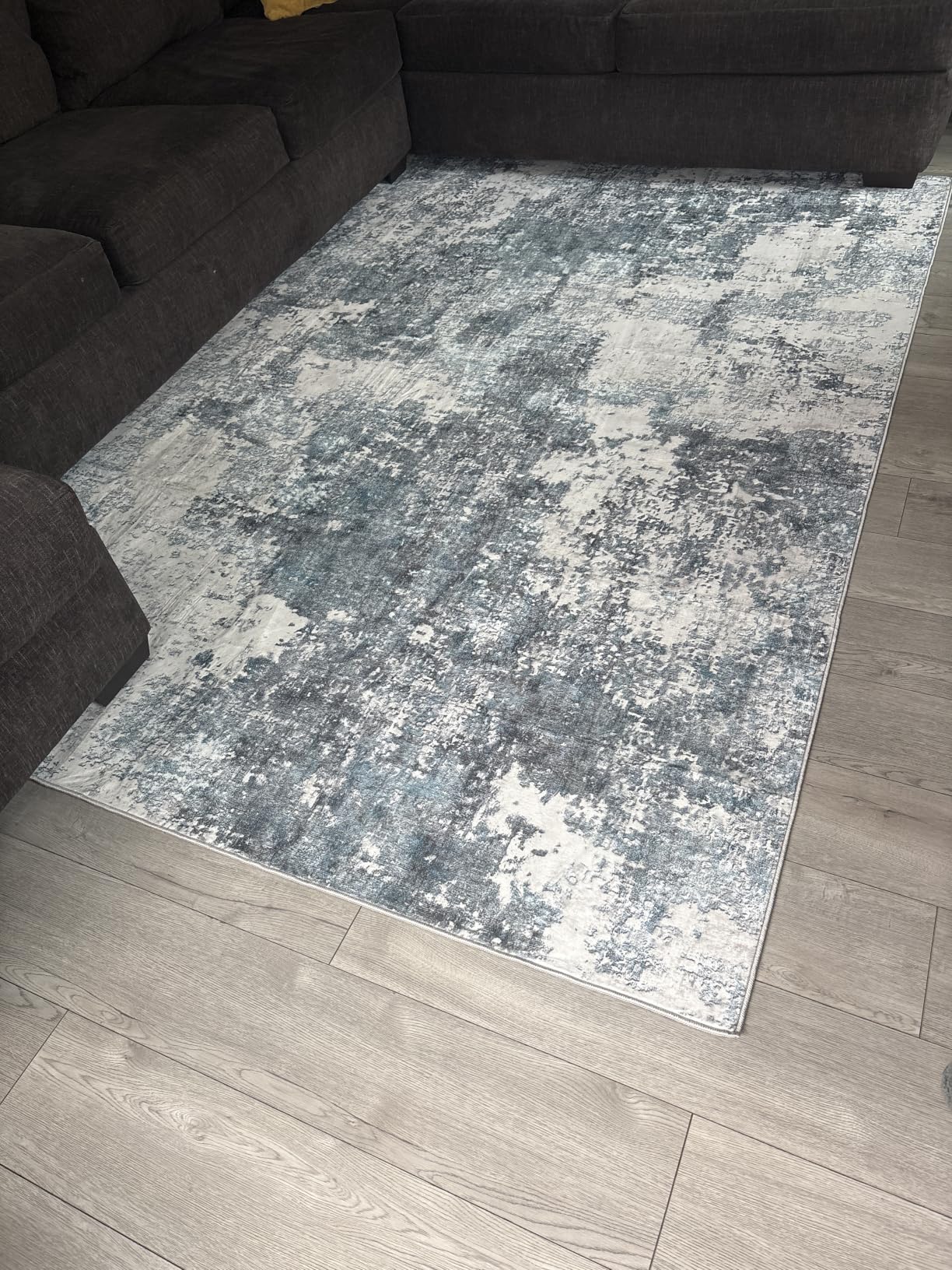Tosuoka 8x10 Area Rugs for Living Room Abstract Washable Black Rug | With Anti-Slip Backing, Non-Shedding, Stain-Resistant, Soft Modern Large Carpet for Bedroom Dining Room Farmhouse Nursery customer photo 1