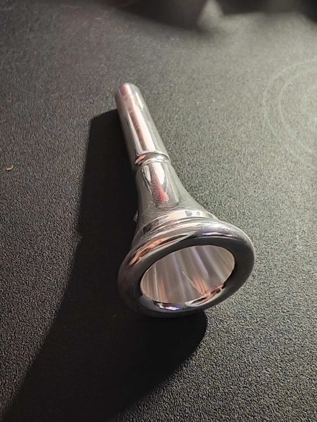 Silver Standard French Horn Mouthpiece for Most French Horns | standard bore size, brass wind instrument fit, student and professional use, smooth rim design, tone projection upgrade customer photo 1