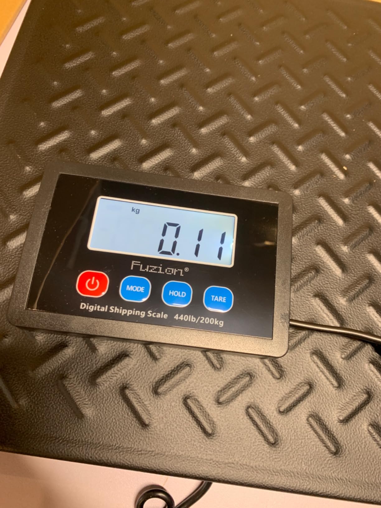 Fuzion Shipping Scale, 440LB x 10g High Accuracy Digital Postal Scale | Durable Alloy Steel Platform, Heavy Duty Scale for Packages, Luggage, Large Floor Scale Battery and AC Adapter Included customer photo 1