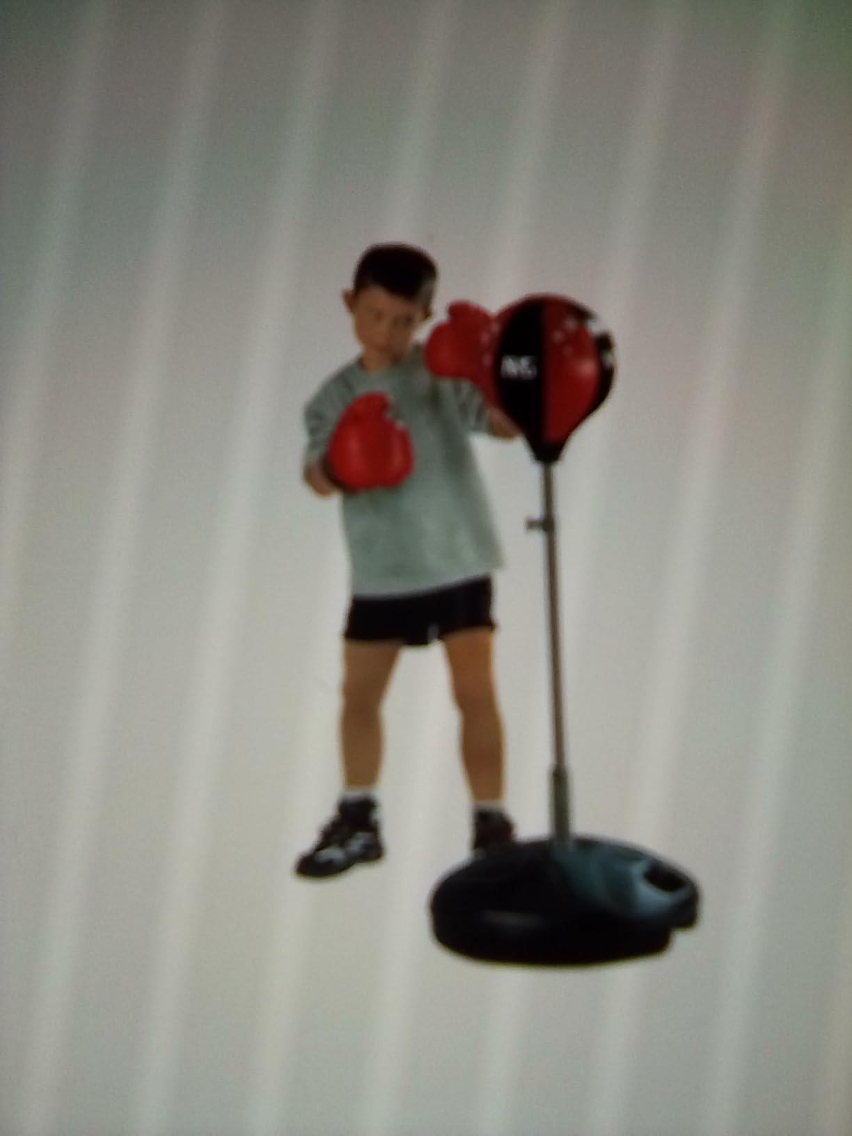 INNOLIFE Fitness Reflex Bag, Boxing Bag for Adults and Teens | Speed Ball Standing Punching Bag with Gloves, 59IN Great for MMA Training customer photo 1