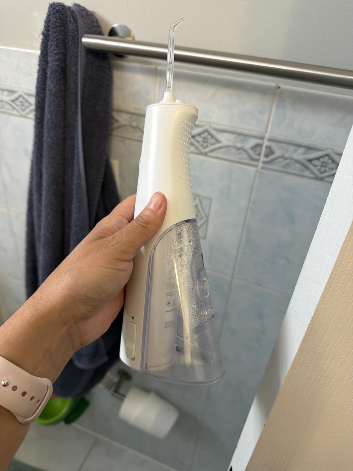 Waterpik Cordless Pulse 3100 Portable Water Flosser, Rechargeable, White | 2 Settings, 1 Precision Tip & 1 Tongue Cleaner Tip, ADA Accepted, WF-20 customer photo 1