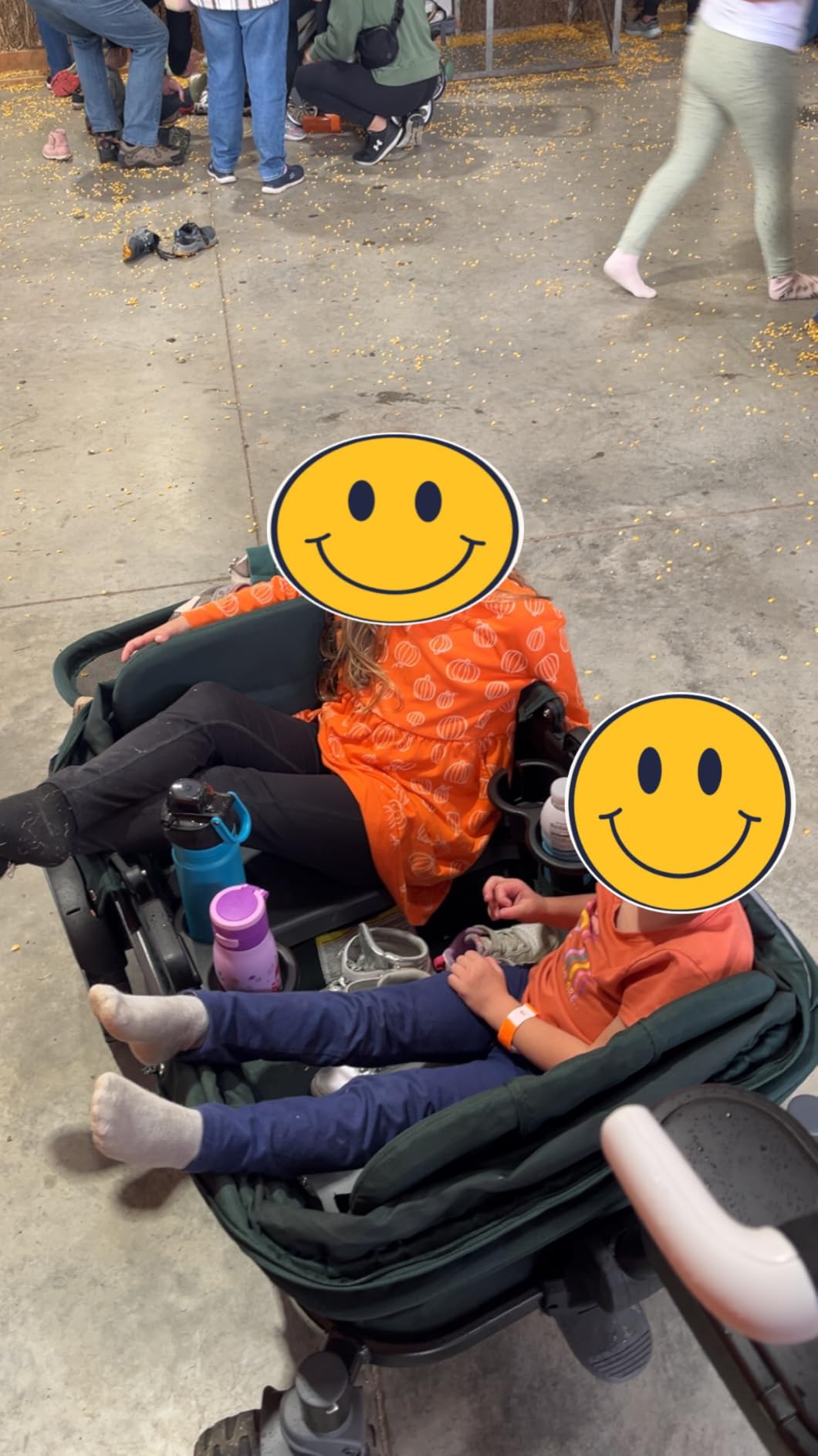 Anthem4 Quad All-Terrain Wagon Stroller with Easy Push and Pull, Removable XL Canopies, and Sturdy, Safe Folding for Storage and Transport, Sea Moss customer photo 1