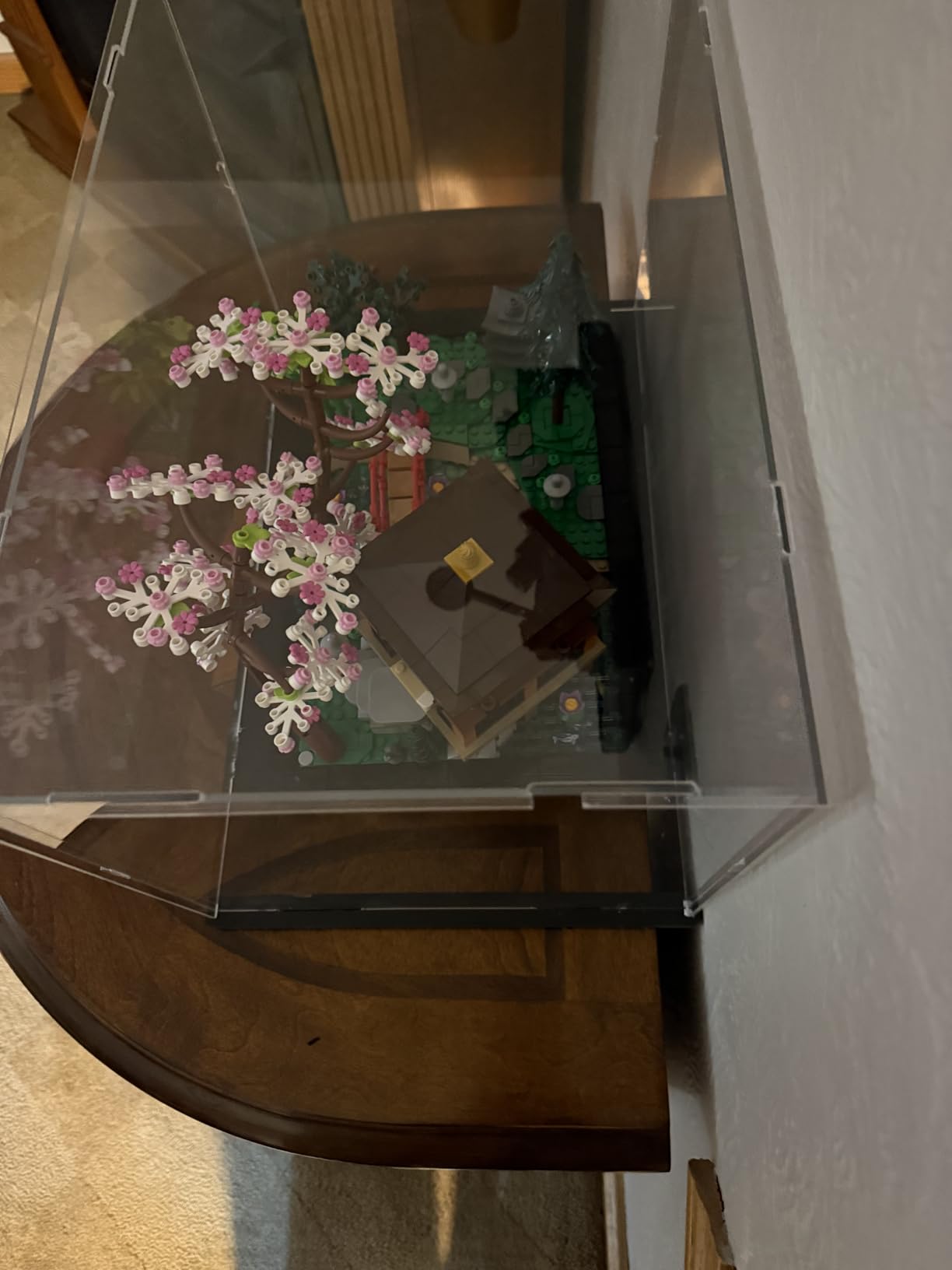 Acrylic Display Case for Lego Tranquil Garden 10315 / 10298 / 10308 / 10317 - Thickened Clear Dustproof Display Box (Black Base) customer photo 1