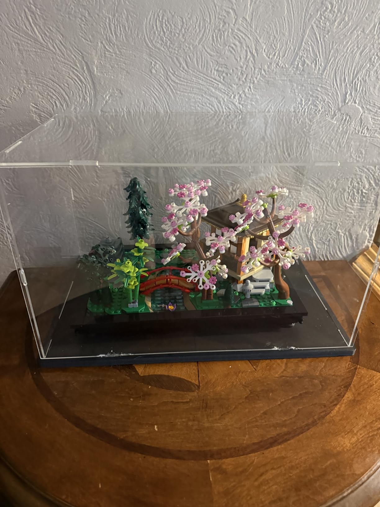 Acrylic Display Case for Lego Tranquil Garden 10315 / 10298 / 10308 / 10317 - Thickened Clear Dustproof Display Box (Black Base) customer photo 2