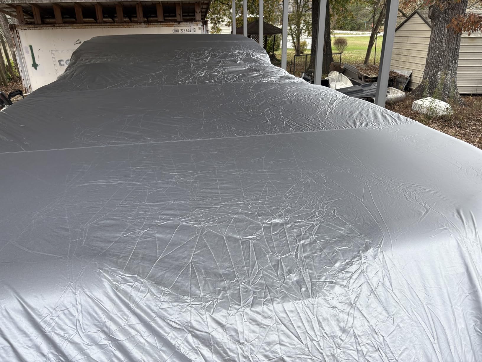 iCOVER Trailerable Pontoon Boat Cover, Fits 17 to 28ft Long & Beam Width up to 102in Pontoon Boat with Storage Bag customer photo 1