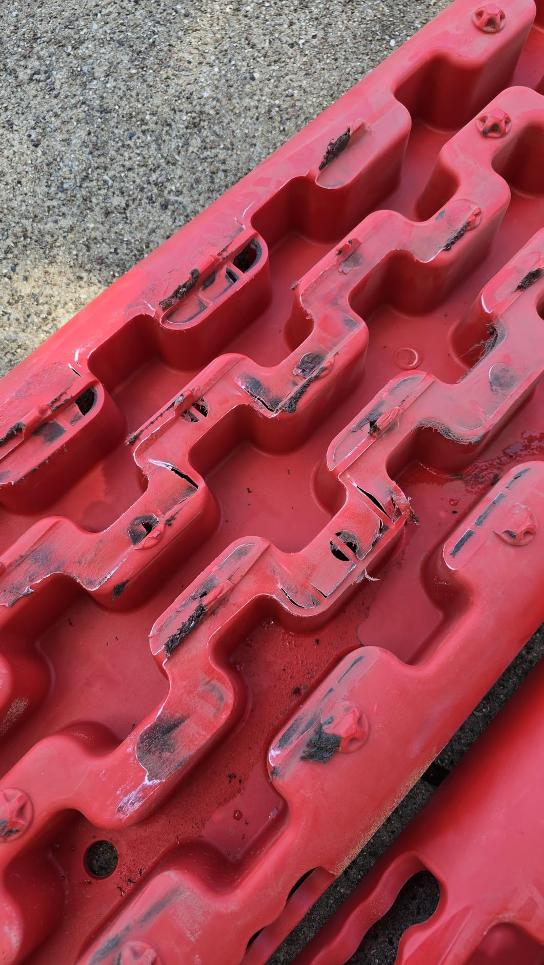 Recovery Traction Boards, Offroad Tracks Board, Traction Tire Ladder, 4WD Traction Mats for Sand, Mud & Snow (41in, Red) customer photo 2