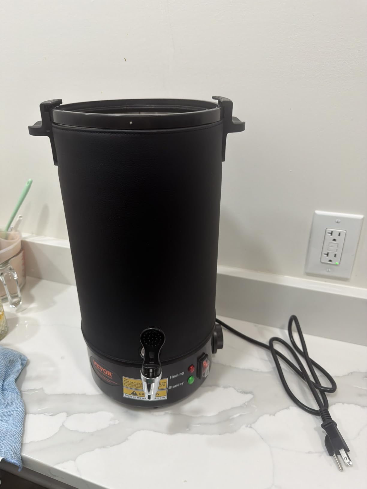 VEVOR 10Lbs Wax Melter for Candle Making, Large Electric Wax Melting Pot Easy Pour Spout, 9-Level Temperature Control, Easy Clean for Candle Soap Cream Beauty Bulk Production Business customer photo 1