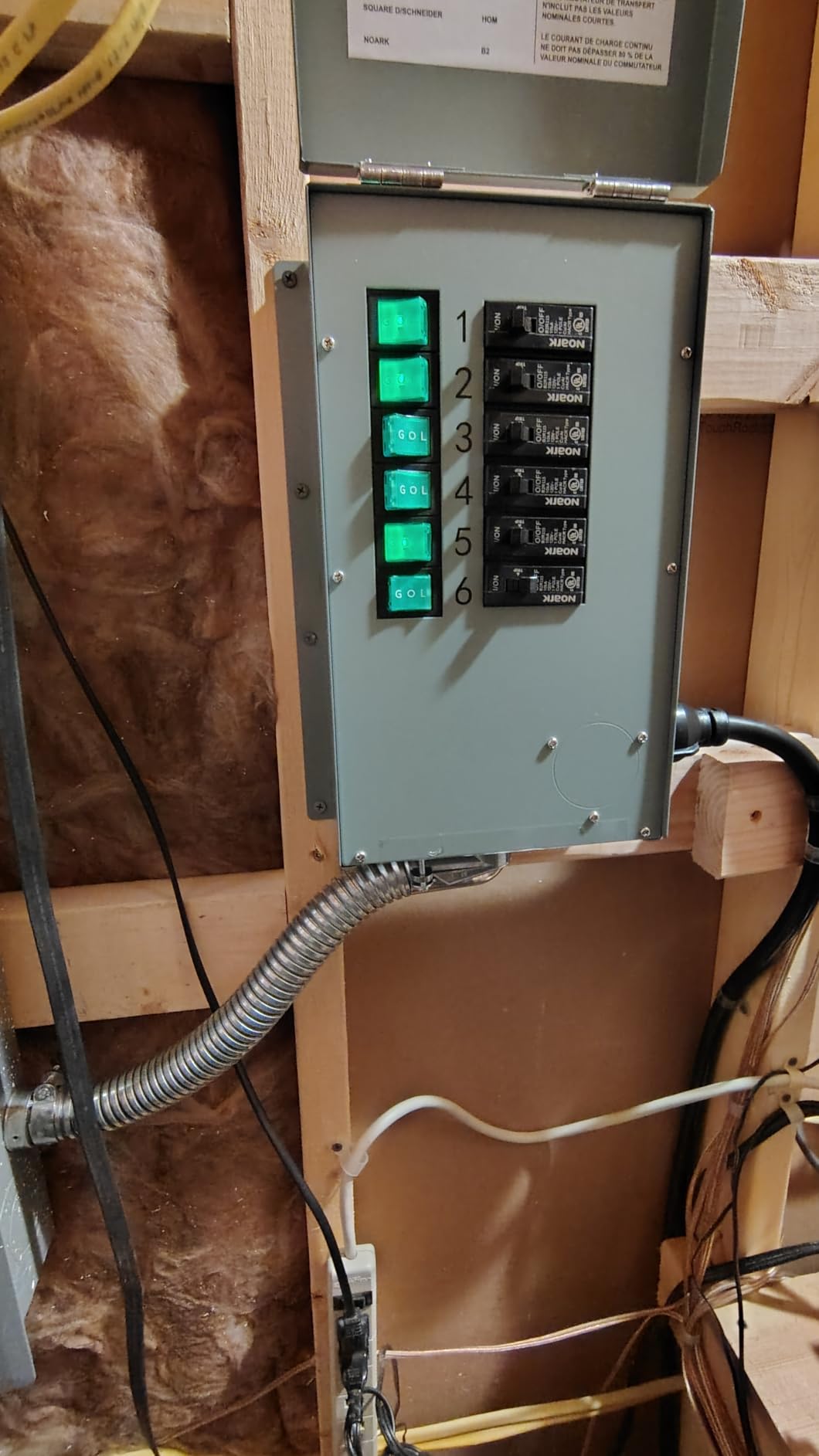 Nature's Generator Transfer Switch 6 Circuits 120V 30A Non-Automatic UL Power Transfer Kit(Indoor) customer photo 2