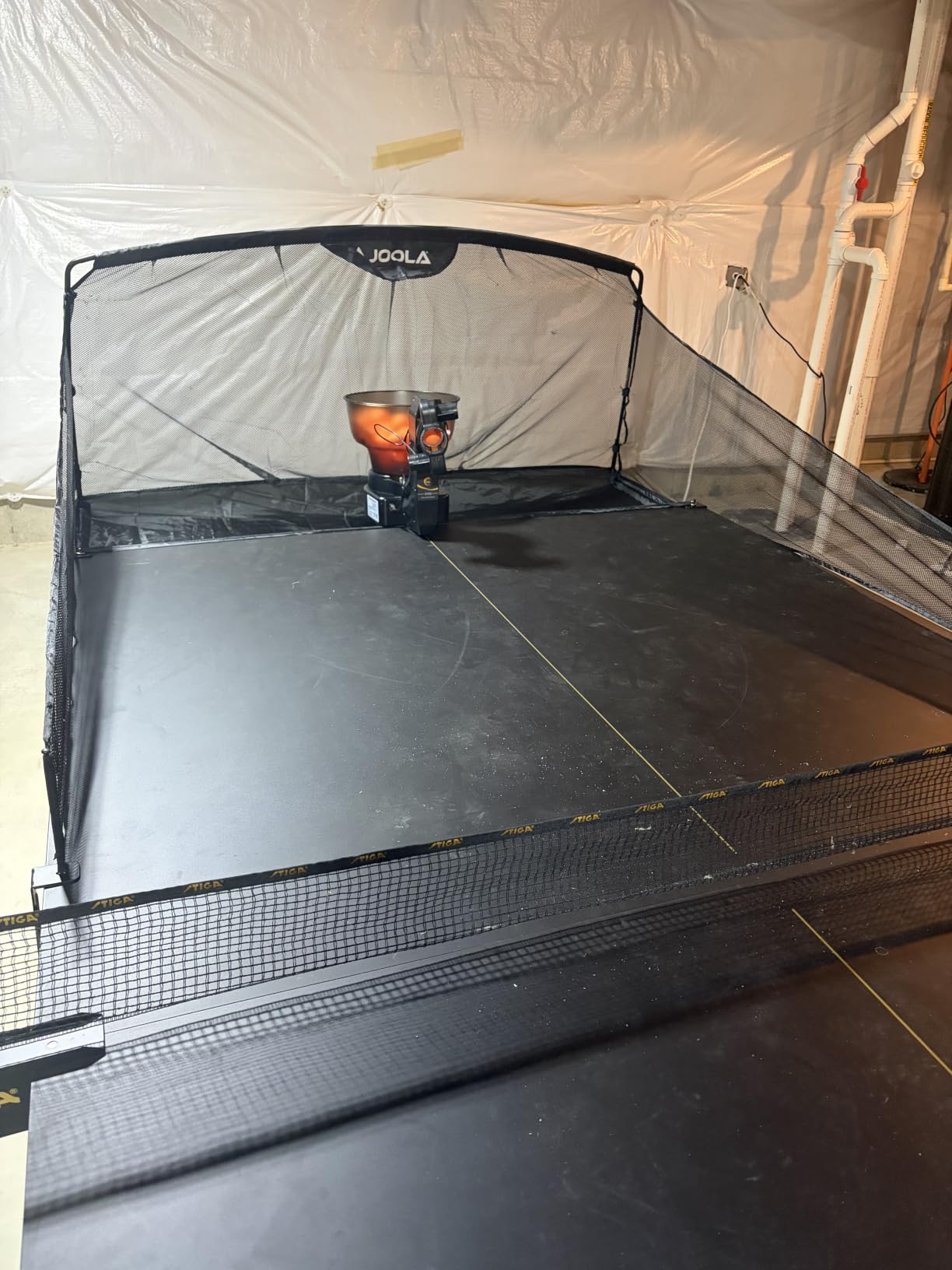 Table Tennis Robot: APP Control 264 Drills, Portable Ping Pong Machine with Spin/Speed Customization, 150-Ball Capacity customer photo 1