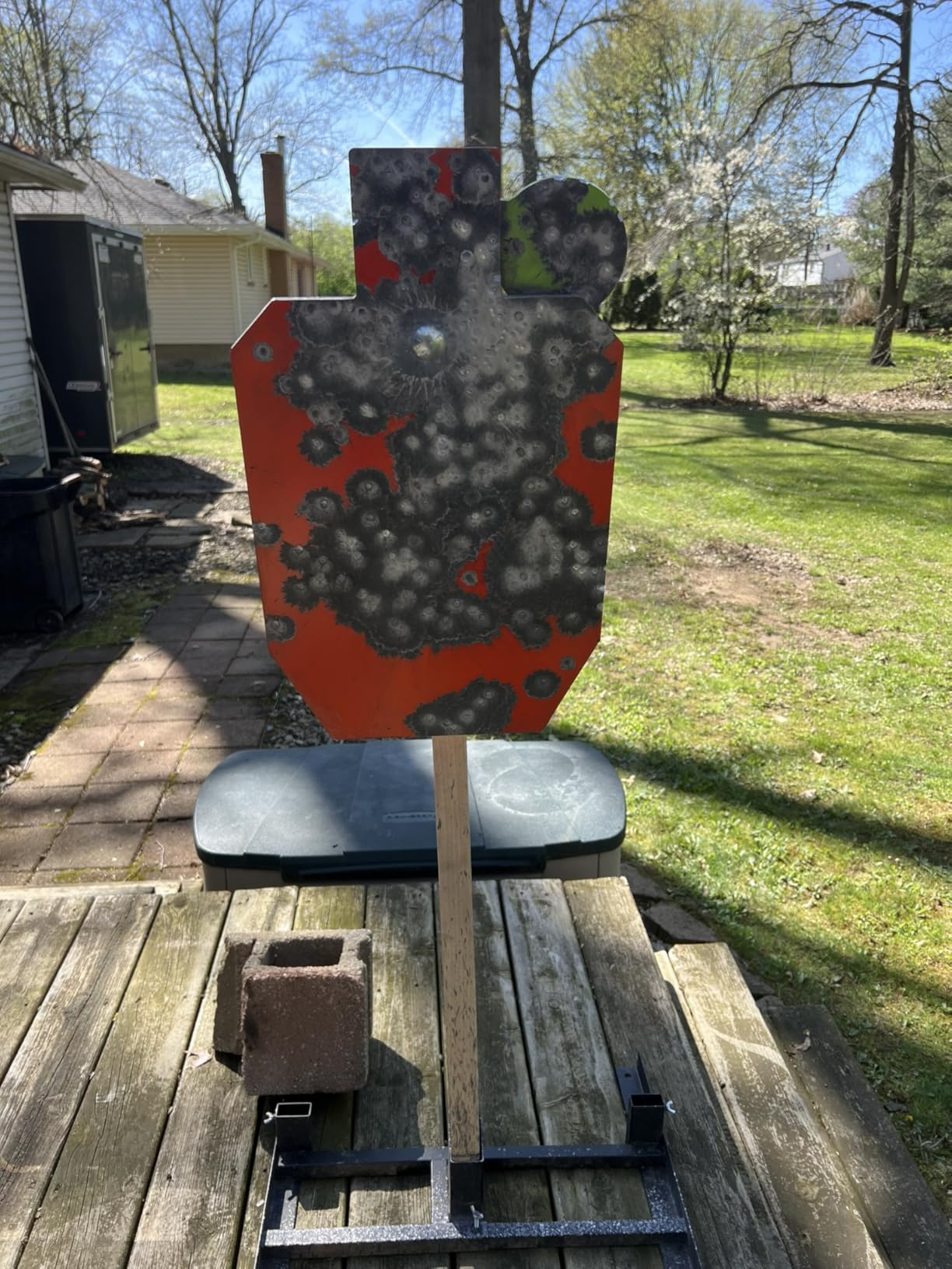 KNINE OUTDOORS Target Stand System 12x20 inch AR500 Steel Hostage Reactive Shooting Target 3/8
