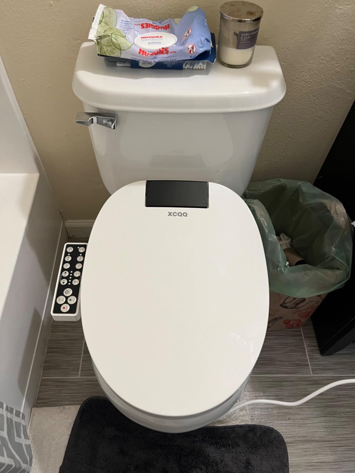 Electric Heated Bidet Toilet Seat, Elongated, S9BL | Fixed Panel Control, Instant Warm Water, Heated Seat, Warm Air Drying, Slow Close Lid, LED Display, Nightlight customer photo 2