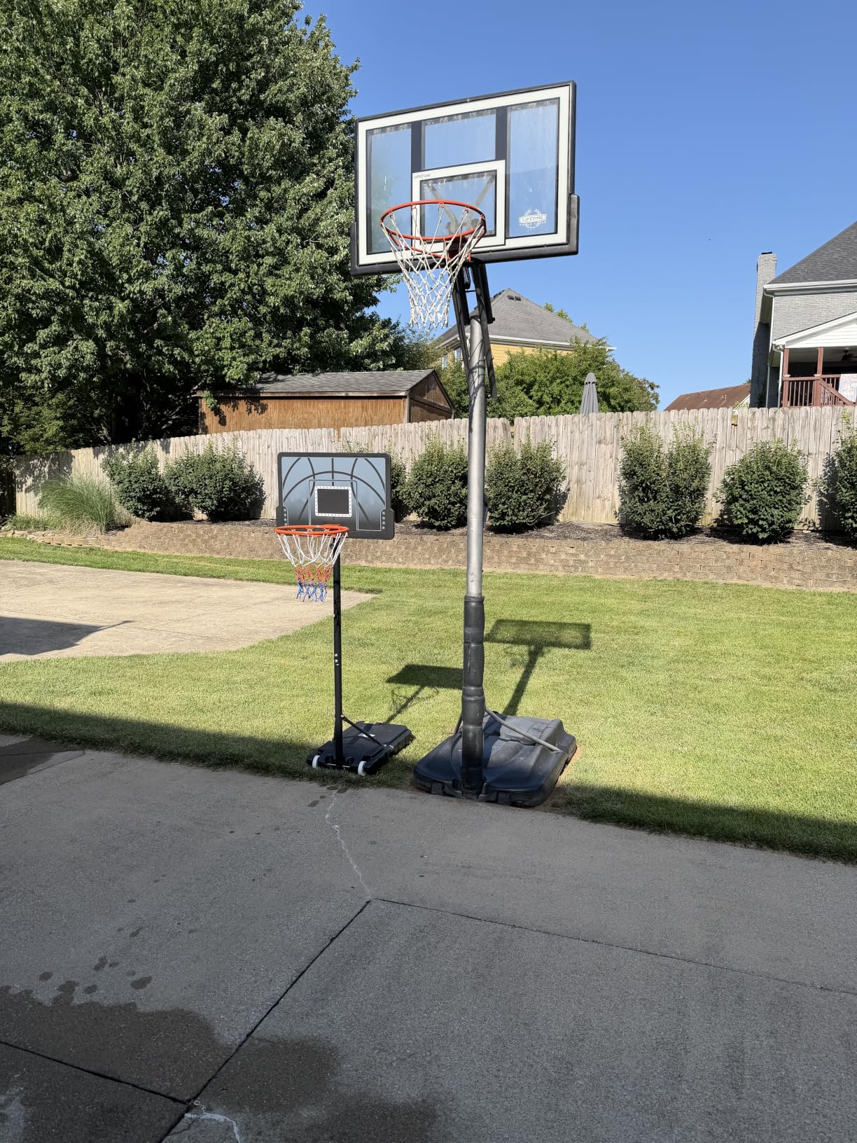 Yohood Kids Basketball Hoop, 3.6-7 FT Height Easy Adjustable, Portable Basketball Hoop Outdoor Indoor for Kids/Teens/Youth, 30