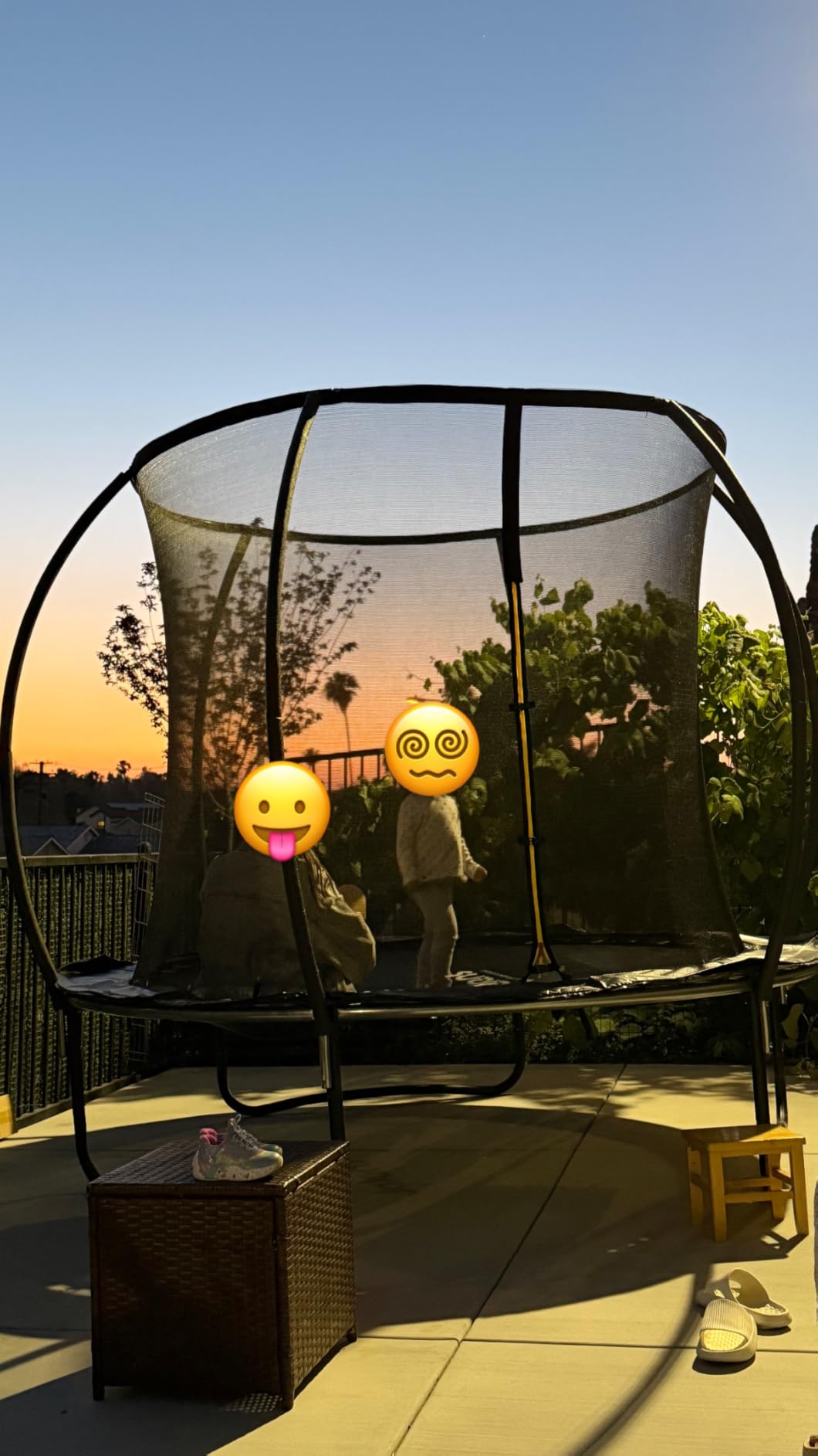 JELENS Trampoline 8FT-16FT, Recreational Trampolines with Enclosure Net, Outdoor Anti-Rust Trampolines for Kids and Adults customer photo 1