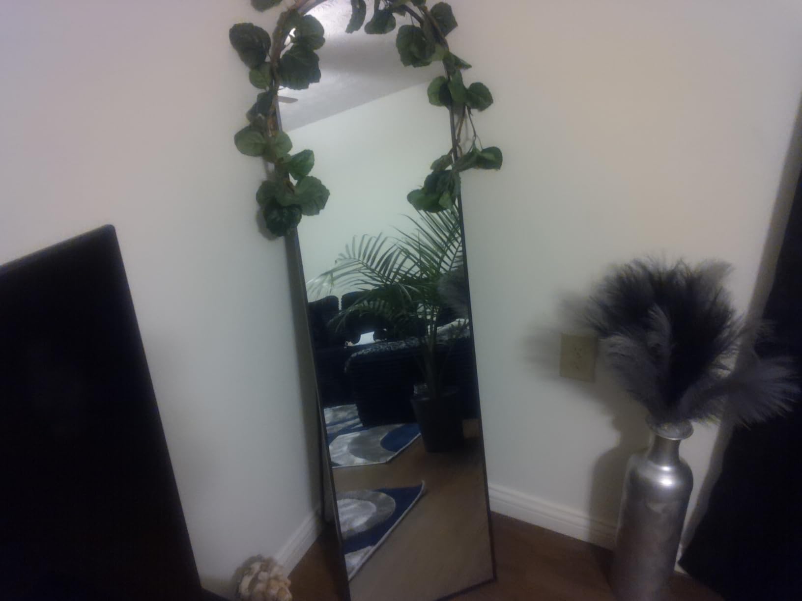 Arched Mirror Full Length,Standing Mirror Full Body,Large Floor with Stand for Wall Entryway Door Bedroom Bathroom Living Room customer photo 1