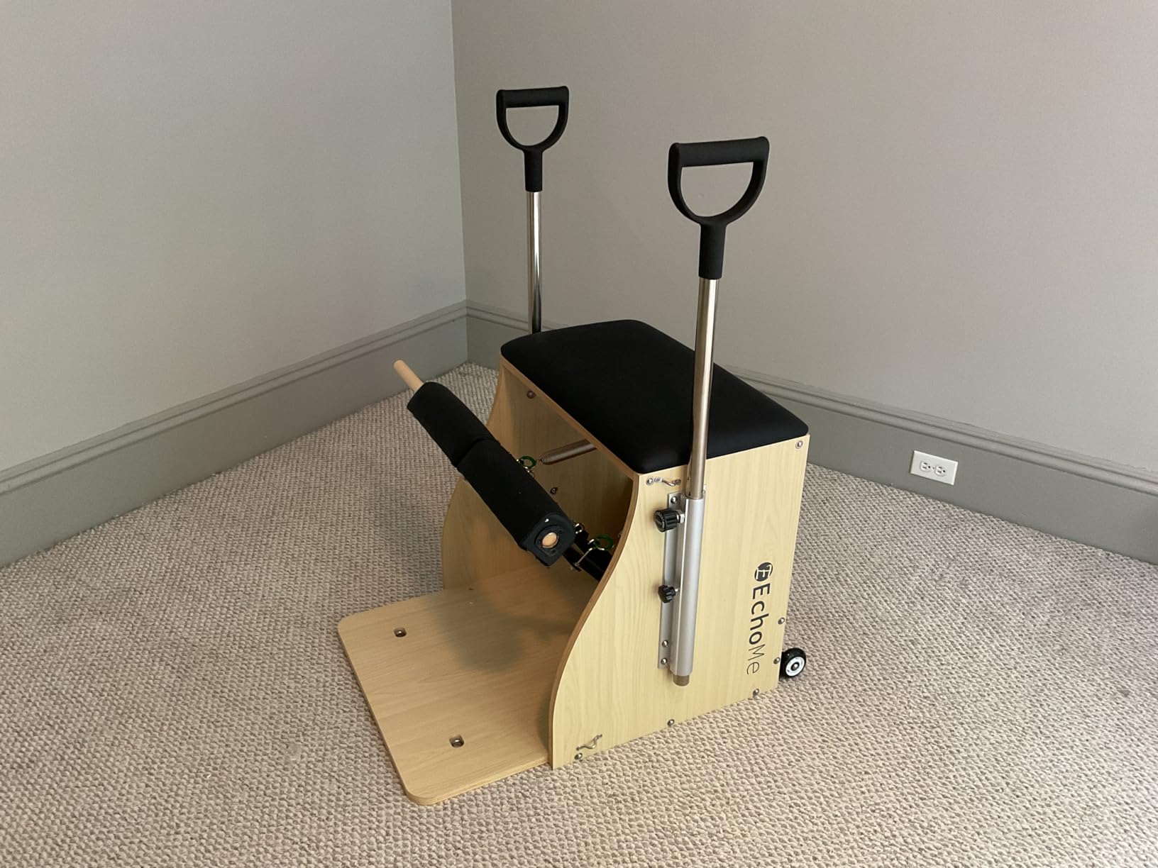 EchoMe Plates Combo Chair with Handles, Split-Pedal Stability Pilates Chair, Yoga Fitness Trainer, Pilates Reformer Machine, Pilates Equipent of Maple Wood for Home use and Studio Use customer photo 2