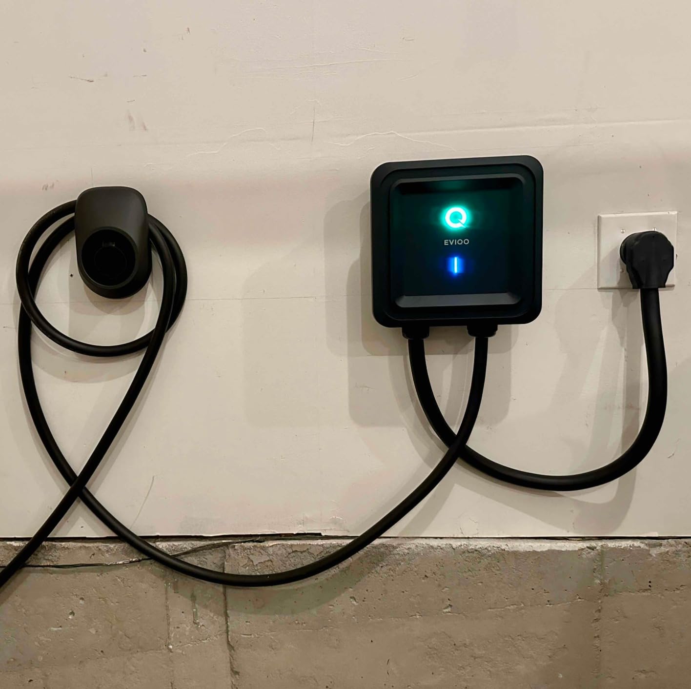 Level 2 EV Charger J1772 48A - Hardwired 240V Wall Charging Station, up to 50 mph, 25ft Cable, Enhanced WiFi (2.4GHz), Smart App, Weatherproof Indoor/Outdoor (IP66, NEMA 4), UL & ETL Certified customer photo 2