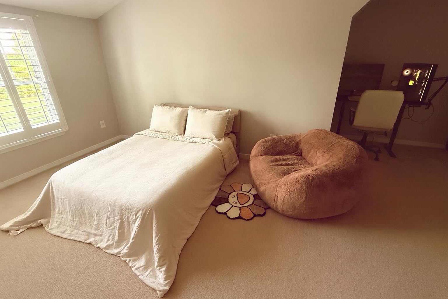 SHA CERLIN Linen Upholstered Queen Size Bed Frame with Headboard, Beige | Adjustable Low-Profile Platform Bed, Minimalist Design, Stable Mattress Foundation, Strong Back-Support, No Box Spring Needed customer photo 2